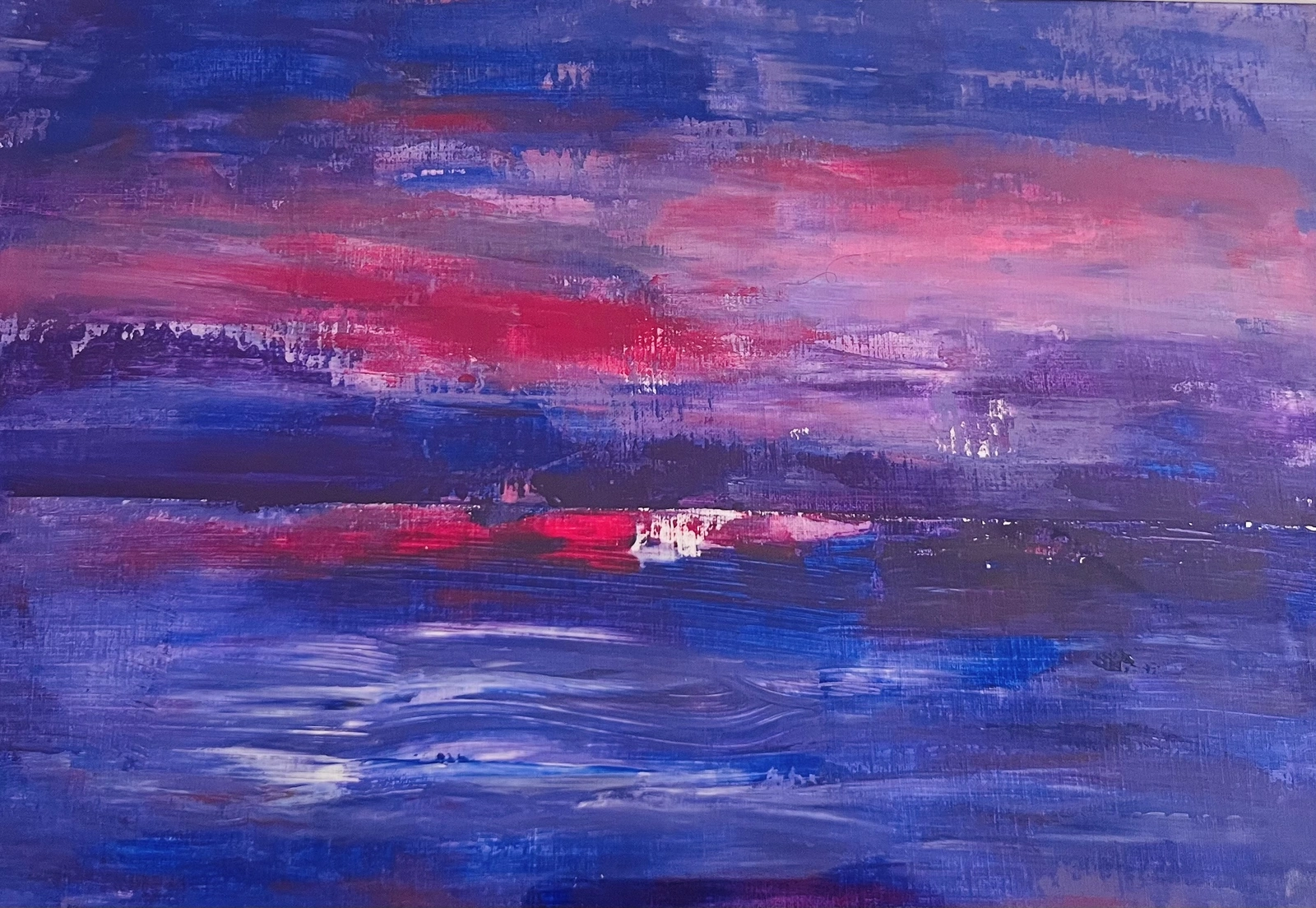 Akrylmålning Magic sunset 2 av Amie Norrman Söderman