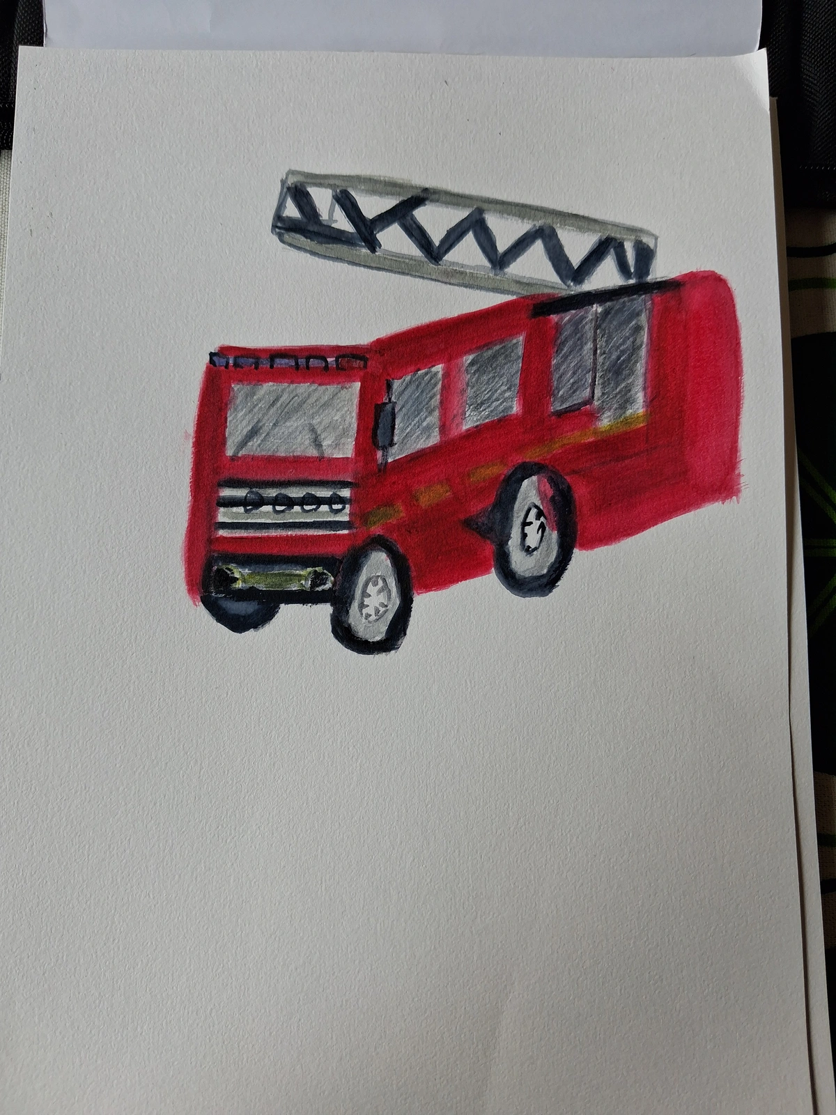 Akvarell Painting for my firemen heros av Katja Tuovila