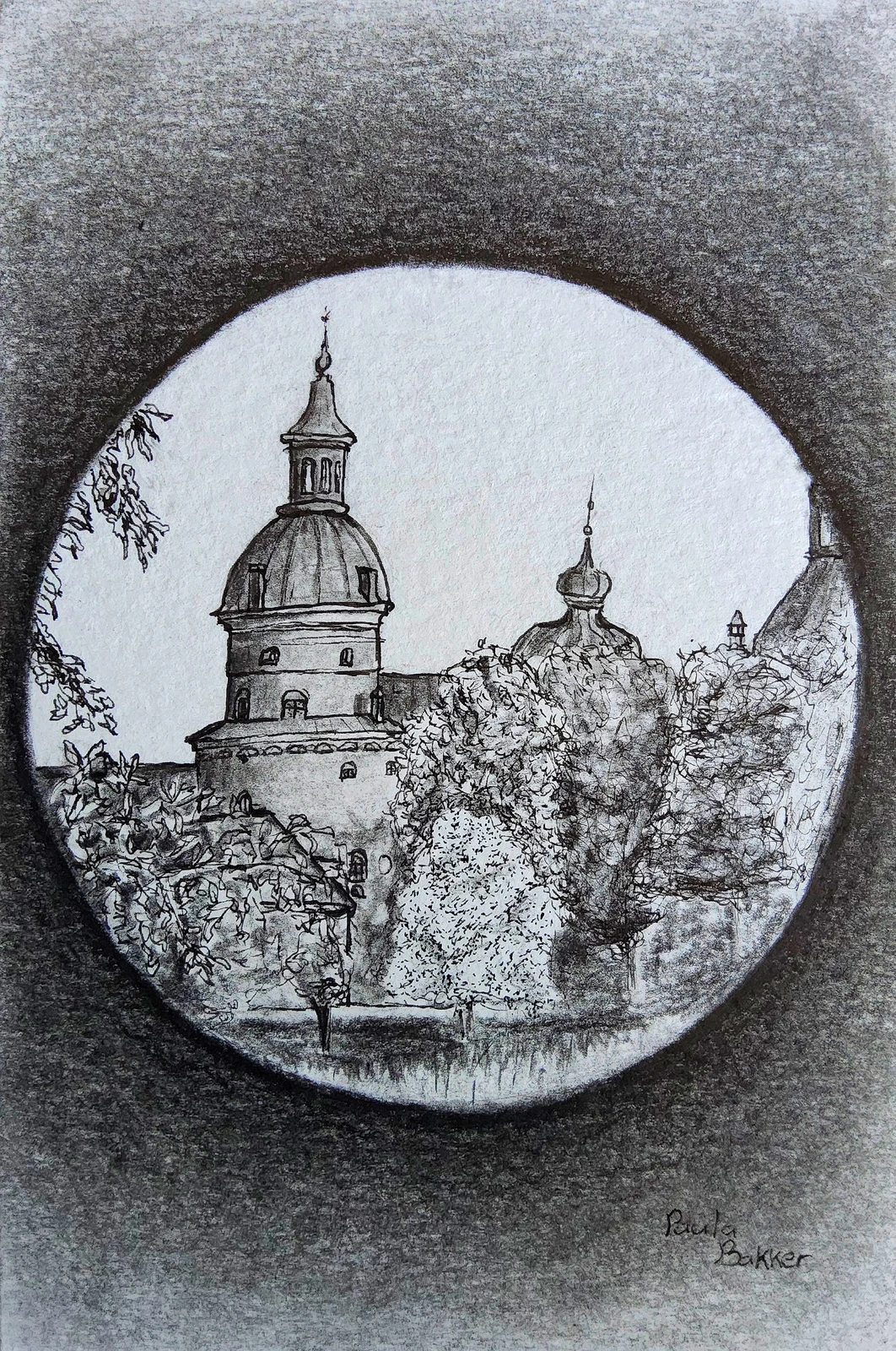 Gripsholms slott mini teckning 3 av Paula Bakker