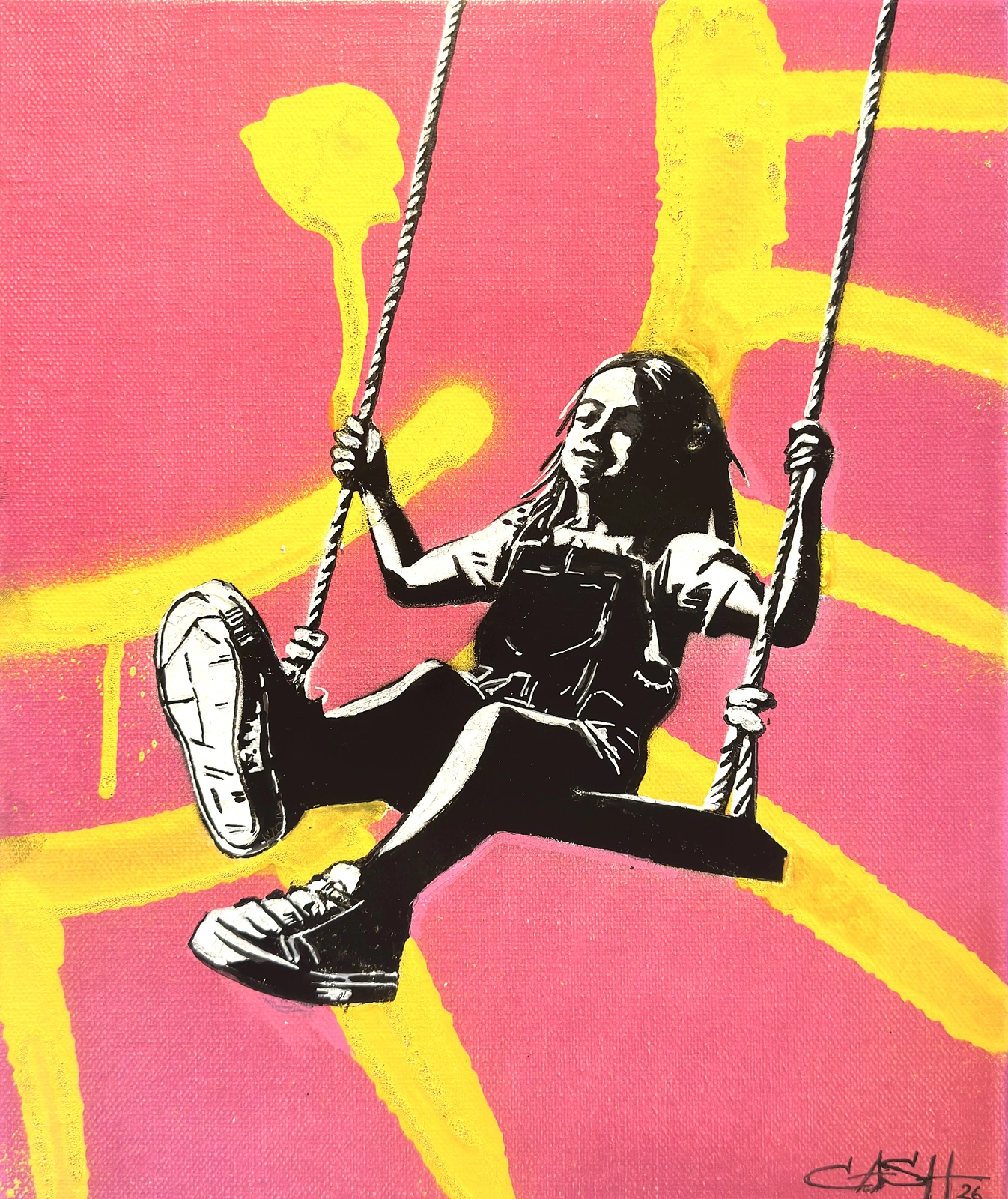 Of the ground/ pink av Suzan Habib/ Cash