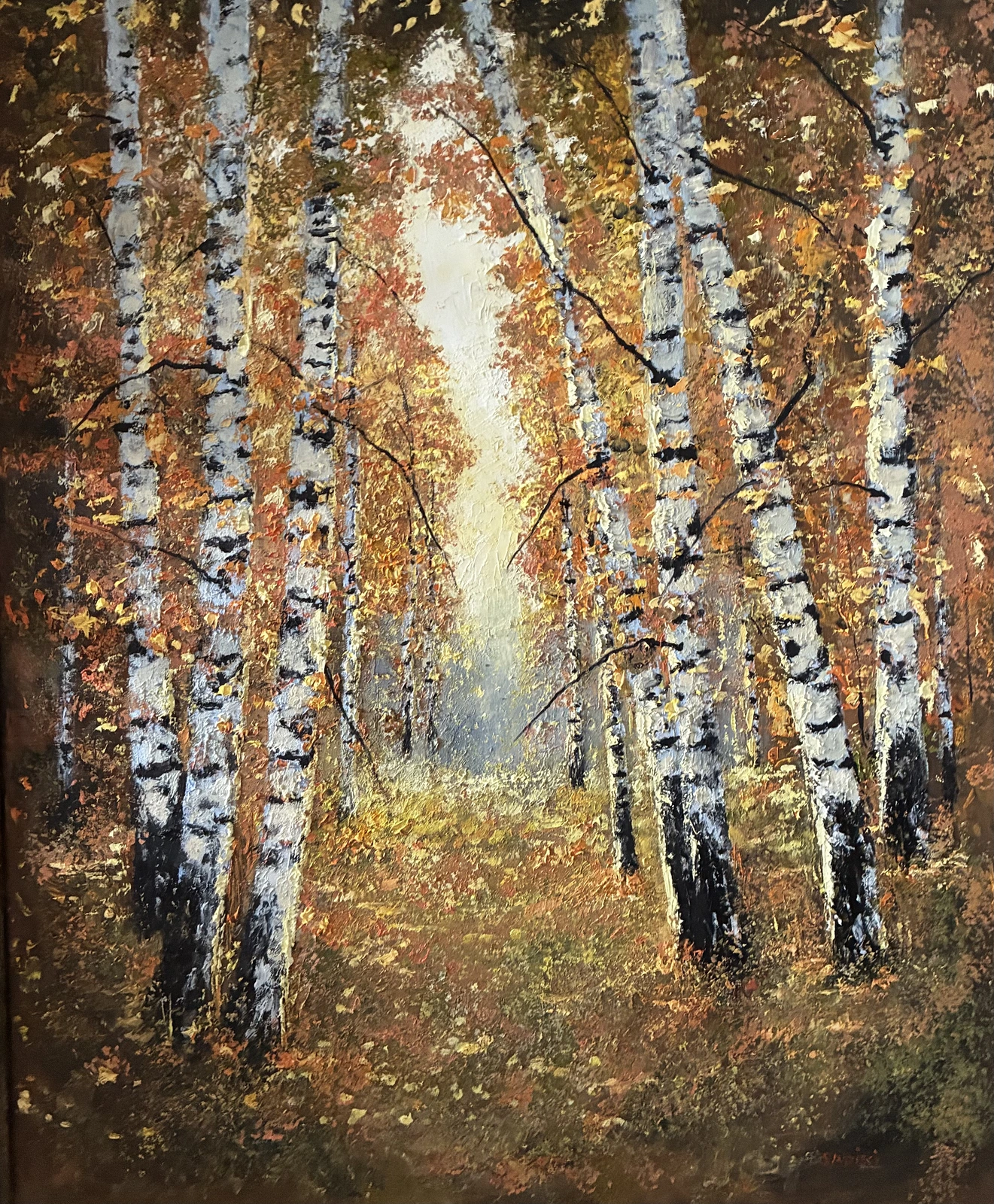 Oljemålning När naturen ler av Notte Hedberg
