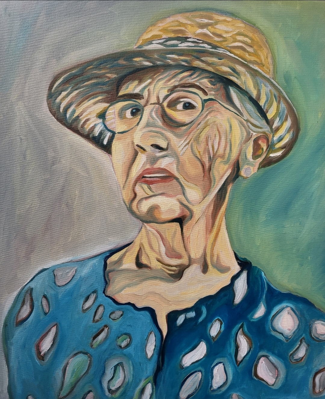 Oljemålning Madam av Ida Björklund