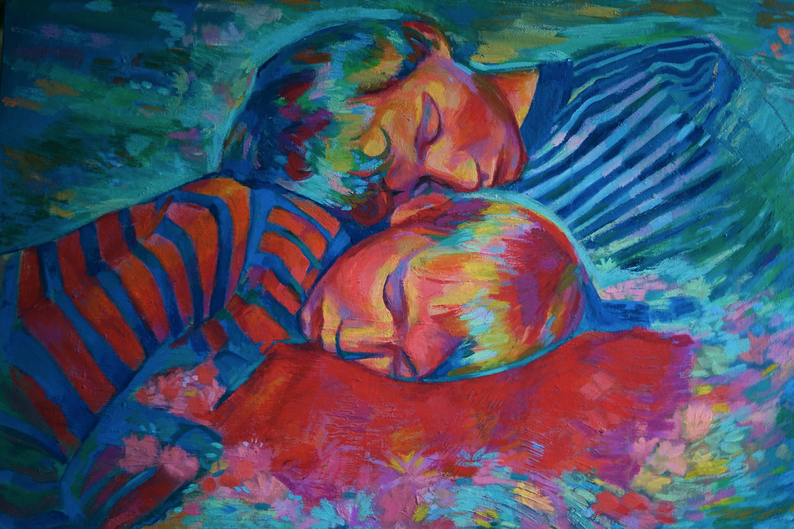 Oljemålning The Dreamers II av Nico Viviani