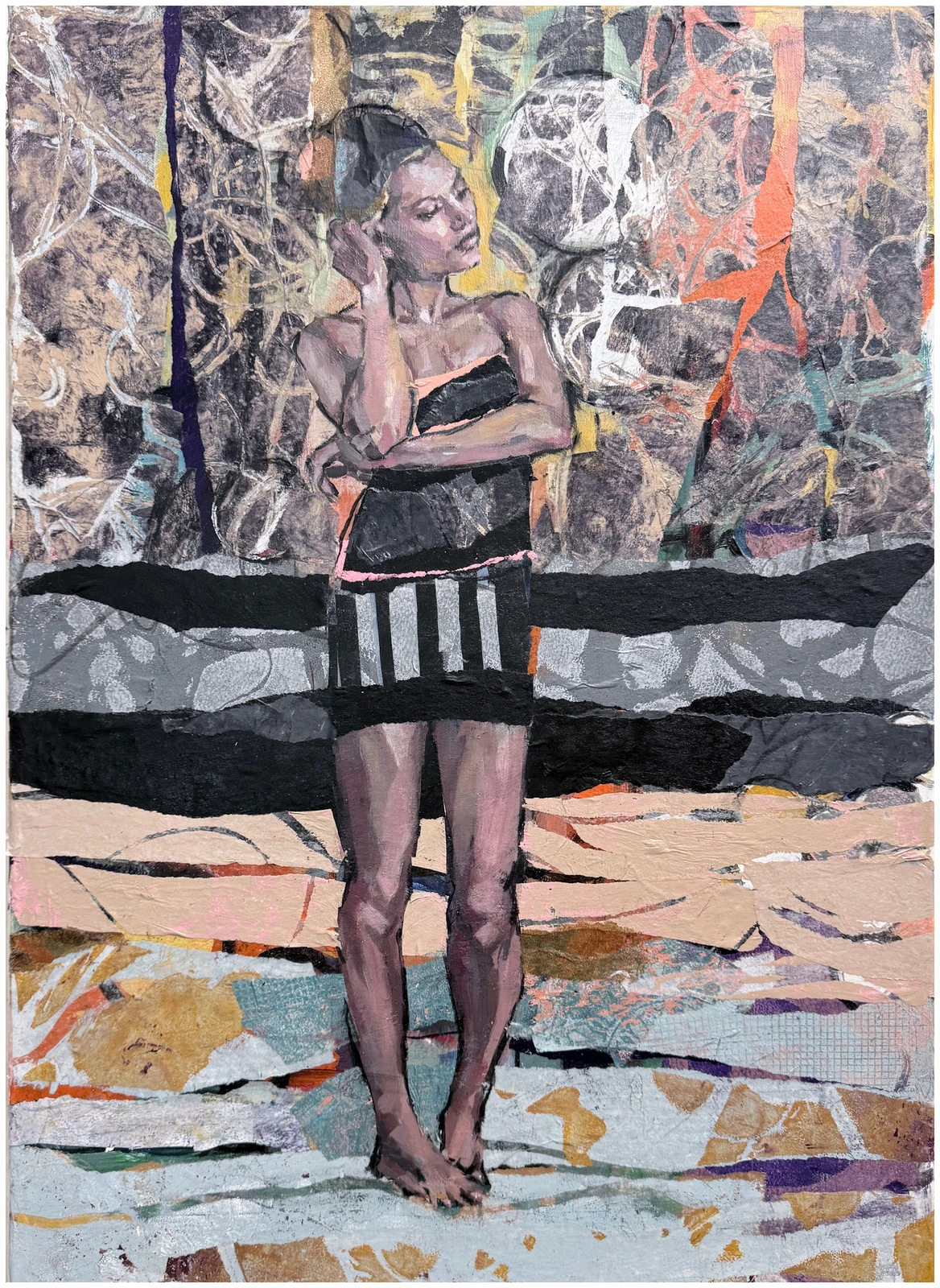 Akrylmålning THOUGHTS | ongoing exhibition av Maria Krull