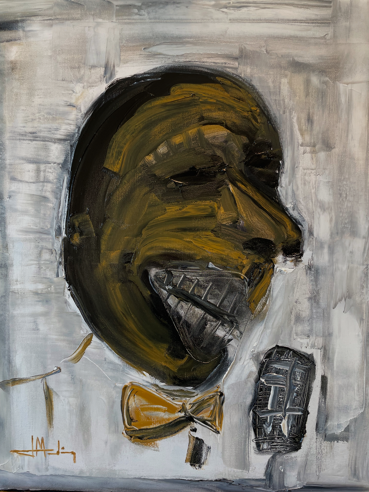 Oljemålning A singer. av Joao Medina