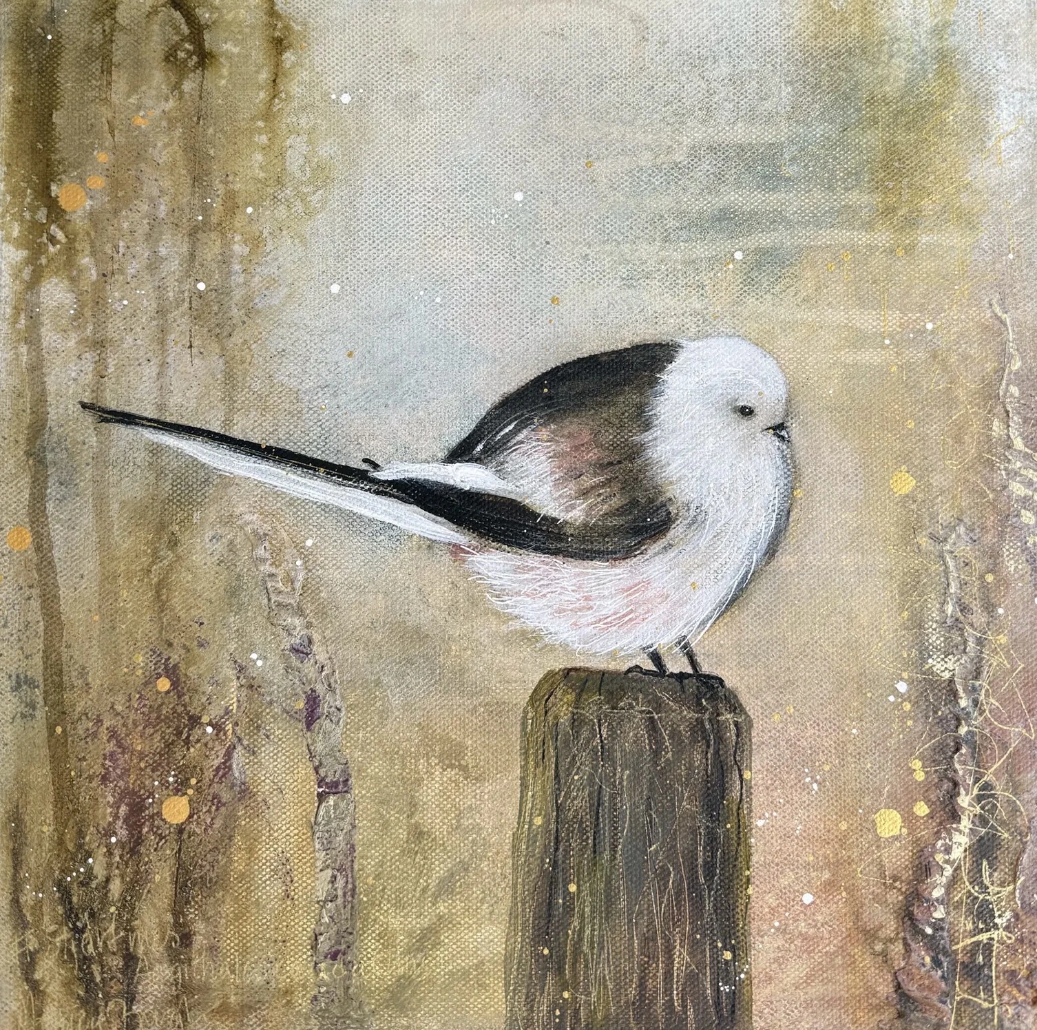 Stjärtmes - Fine Art Print av Monica Berglin