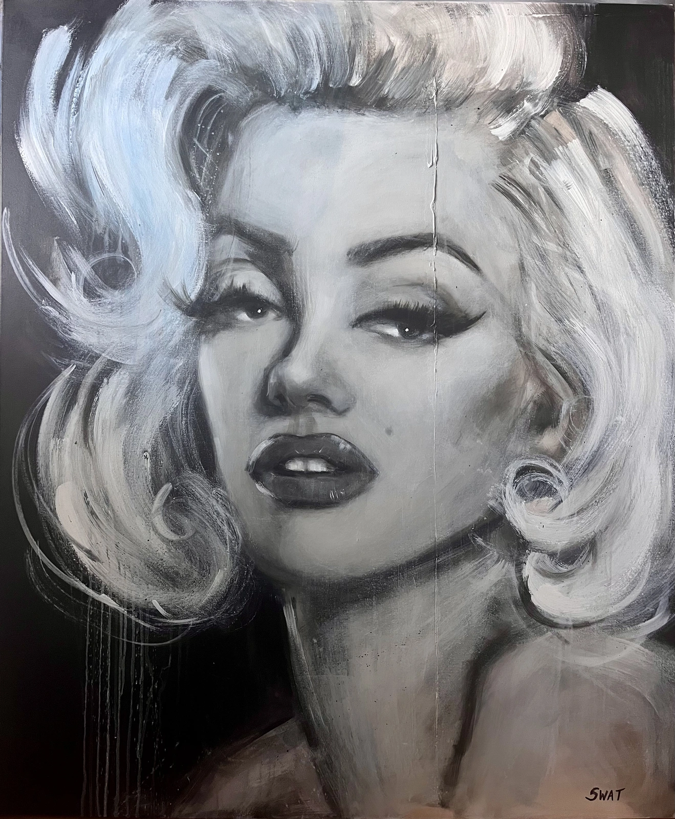 Akrylmålning Marilyn Monroe av Ilona Swat