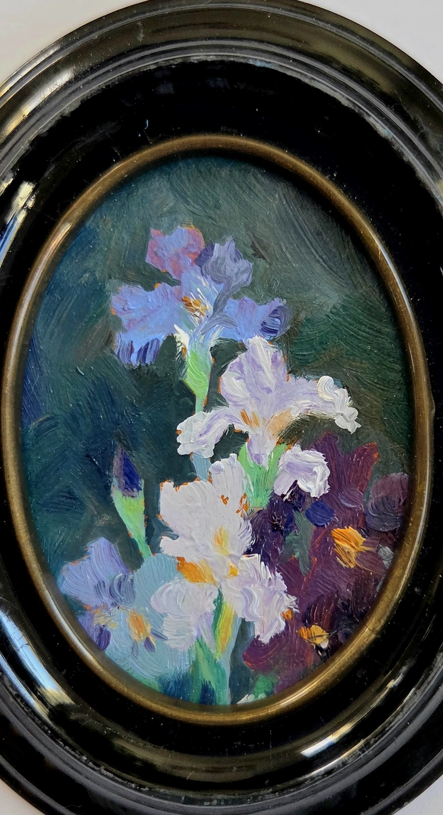 Oljemålning Irises av Anastasiia Mazeina
