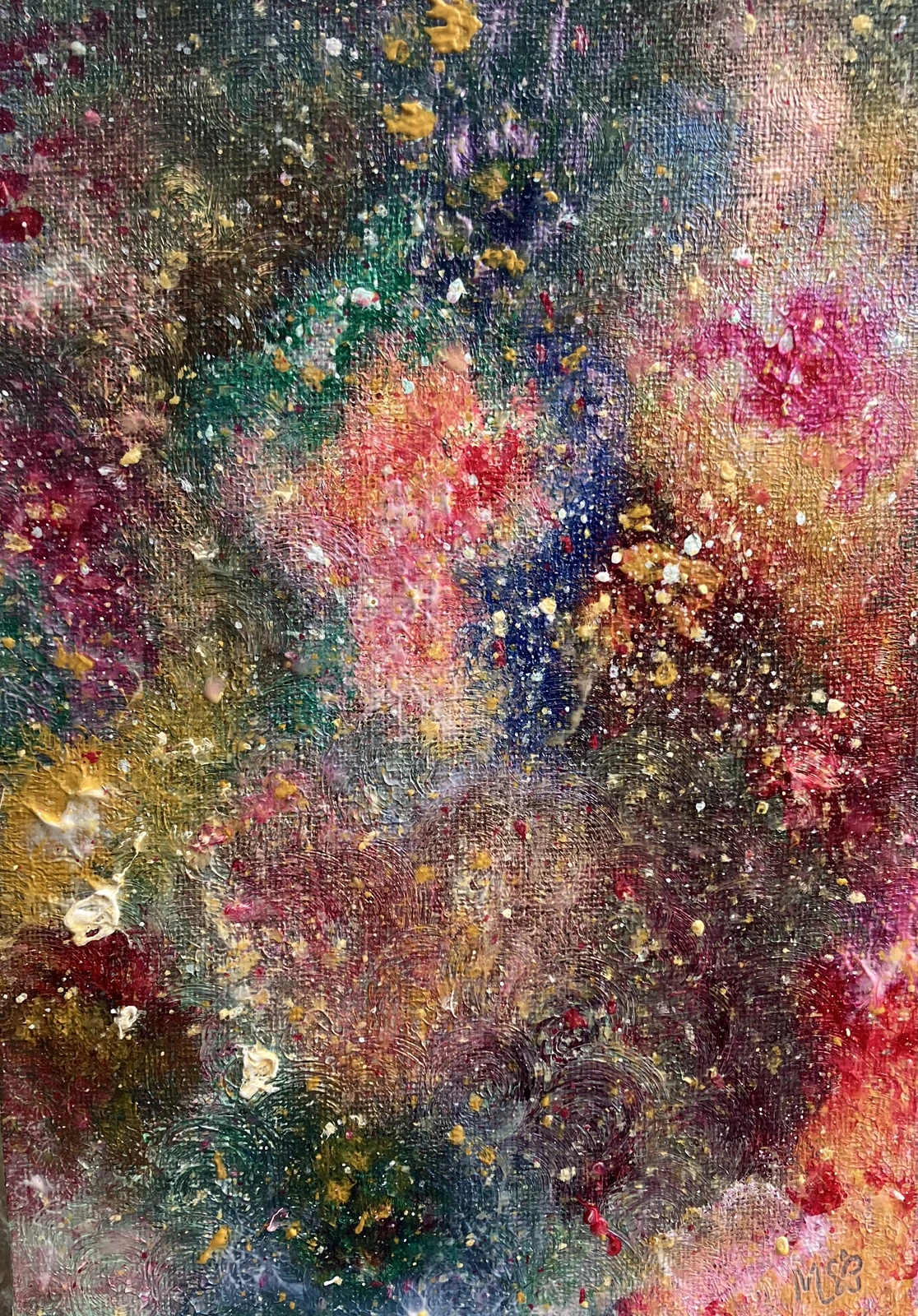 Akrylmålning Galaxy of eternal love av Fairyfiore