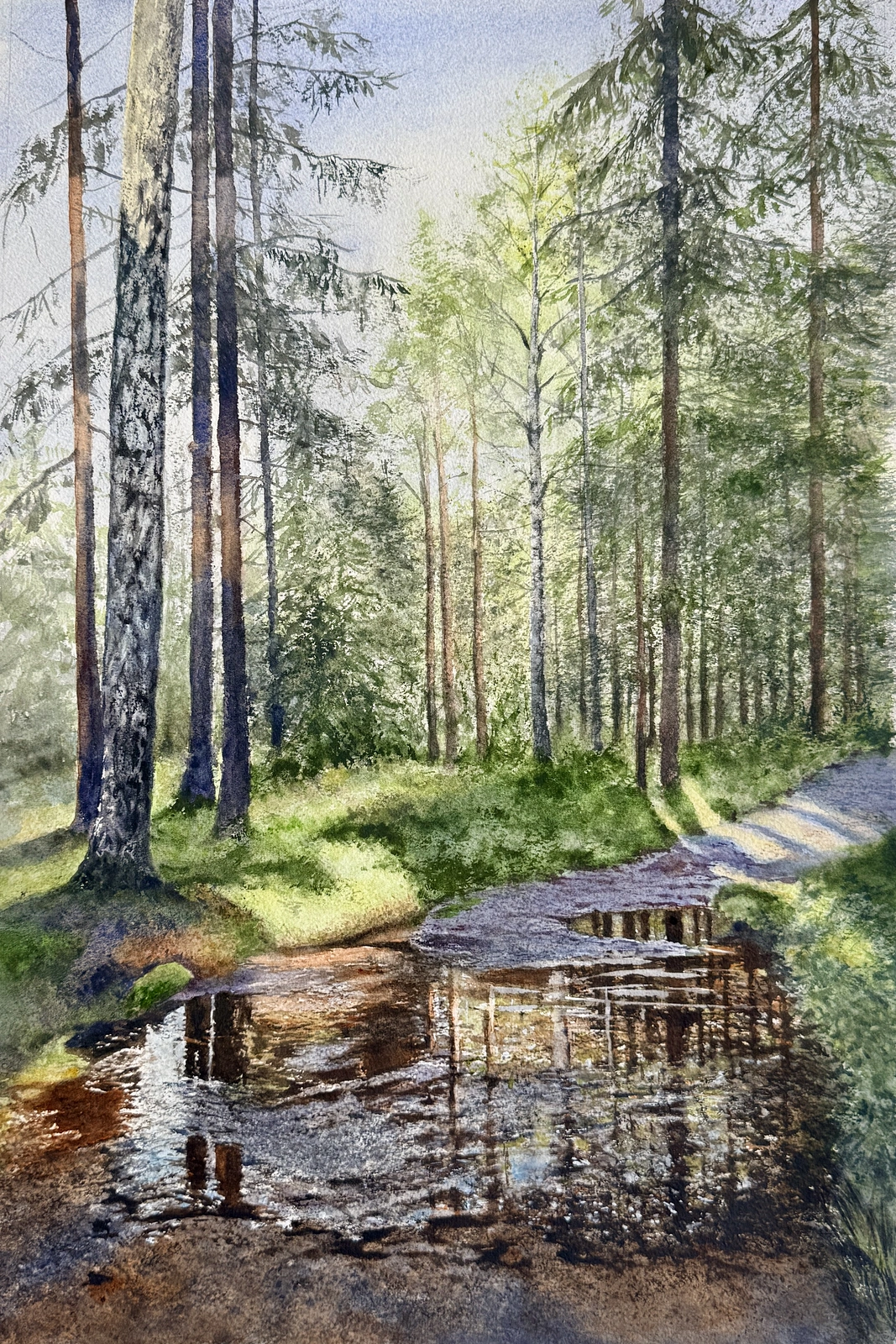 Akvarell Som det faller sig av Jeanette Malmberg