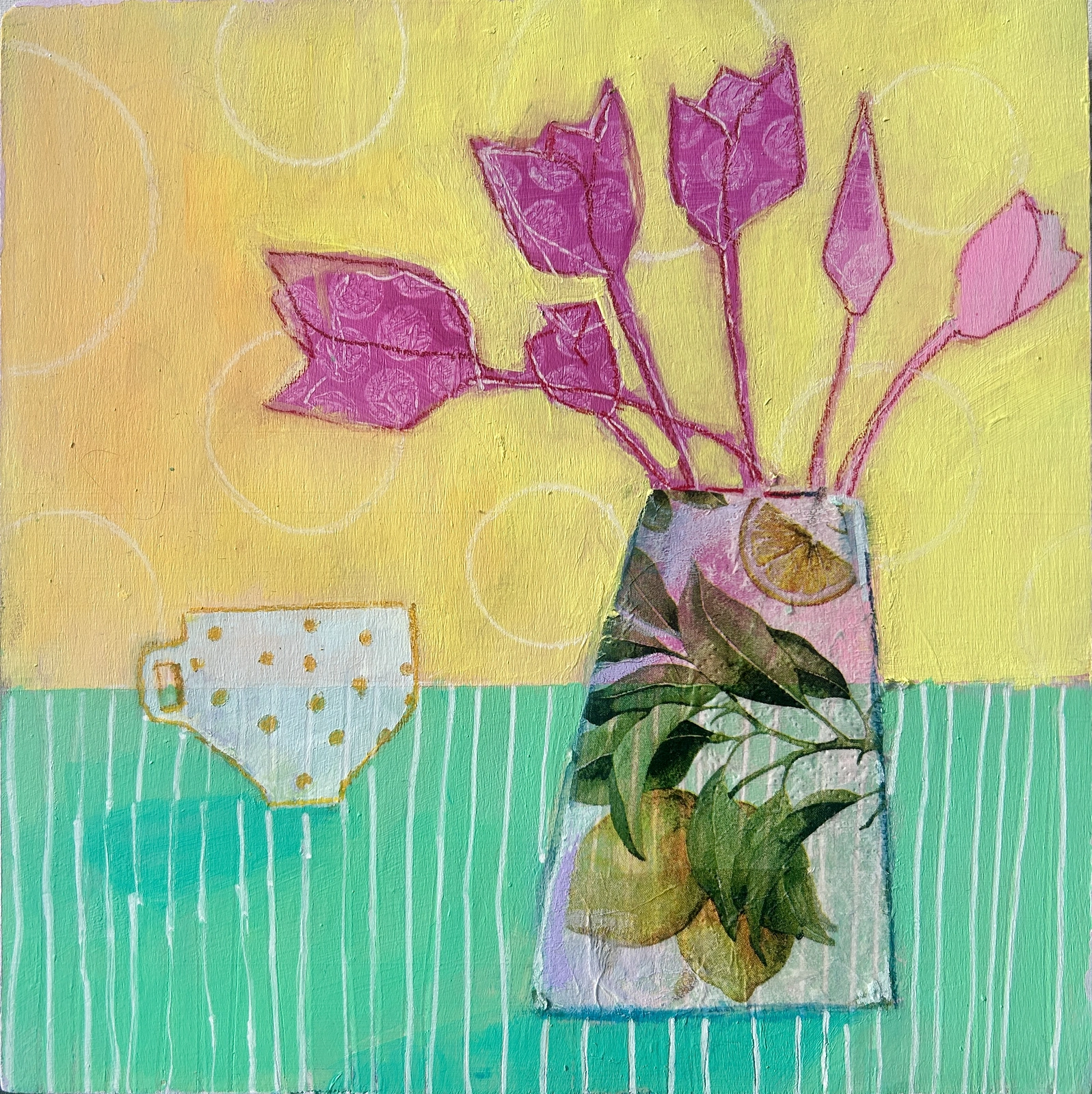Tea and tulips av Katie Dalros-Bingham