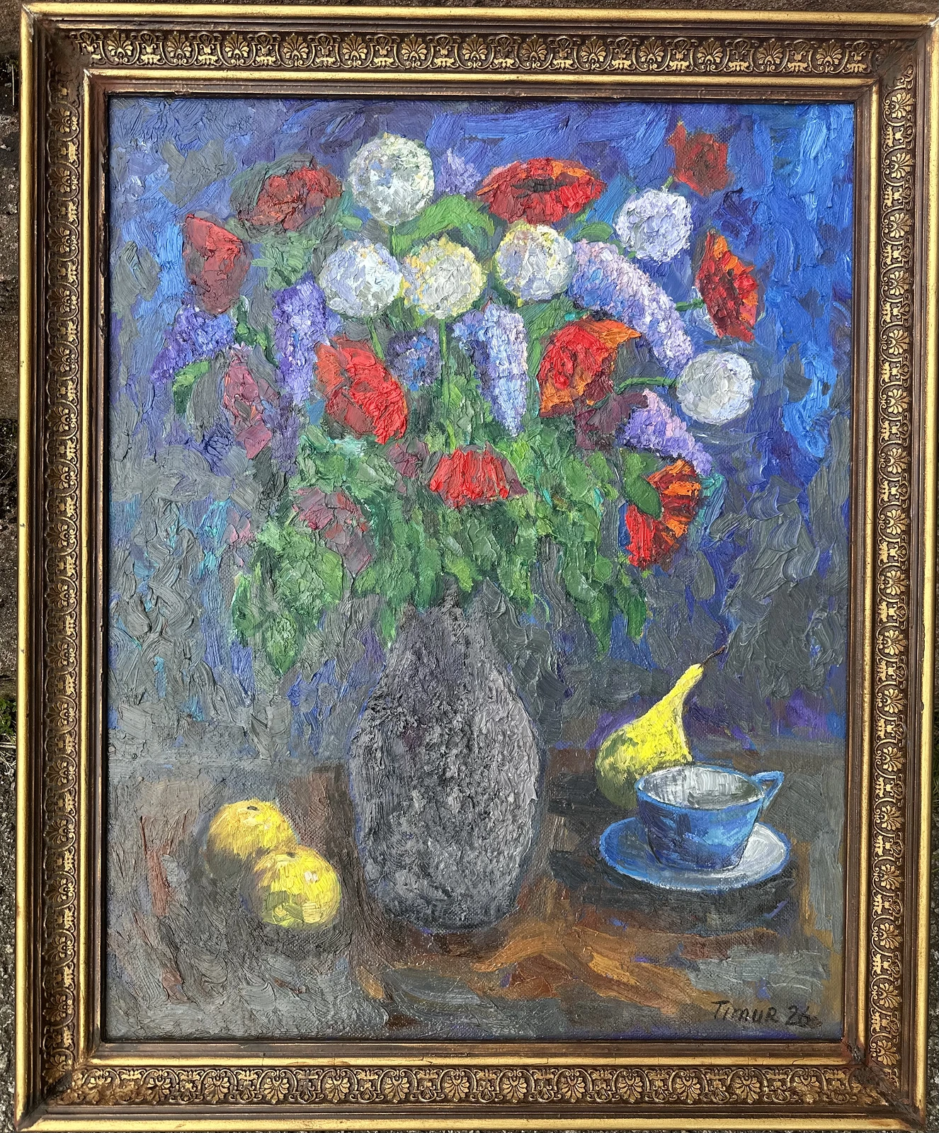 Oljemålning Blommor av Timur Abdulaev