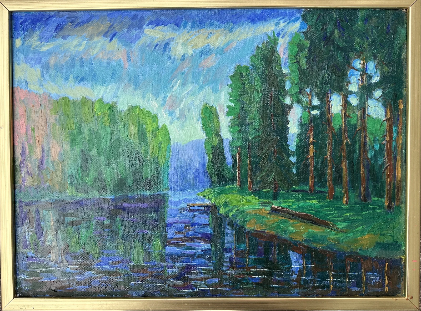 Oljemålning Sjö av Timur Abdulaev