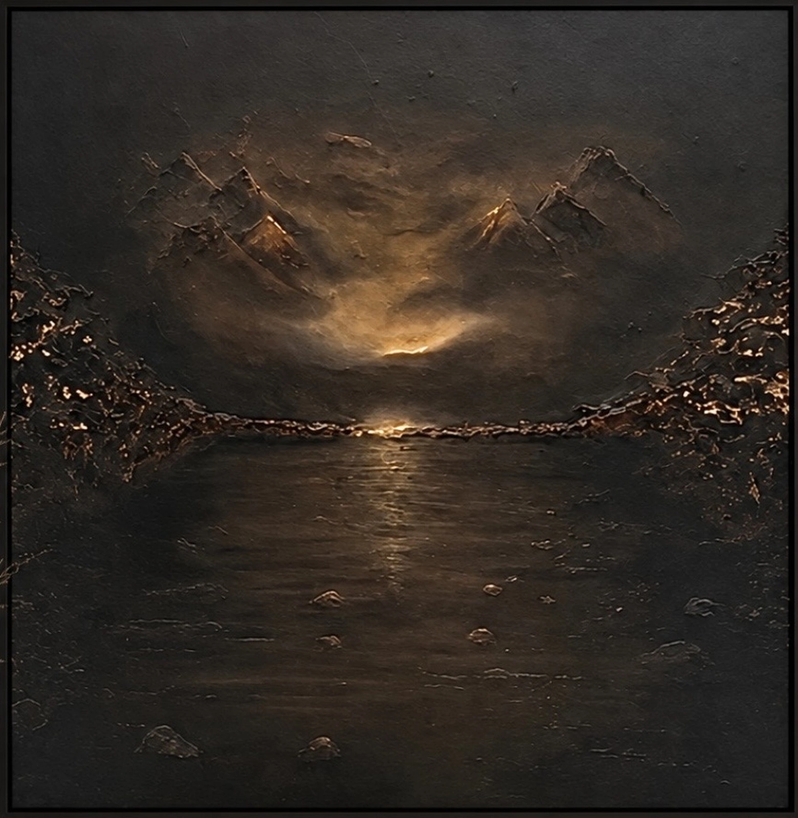 Akrylmålning Silent Horizon av Felicia Kall