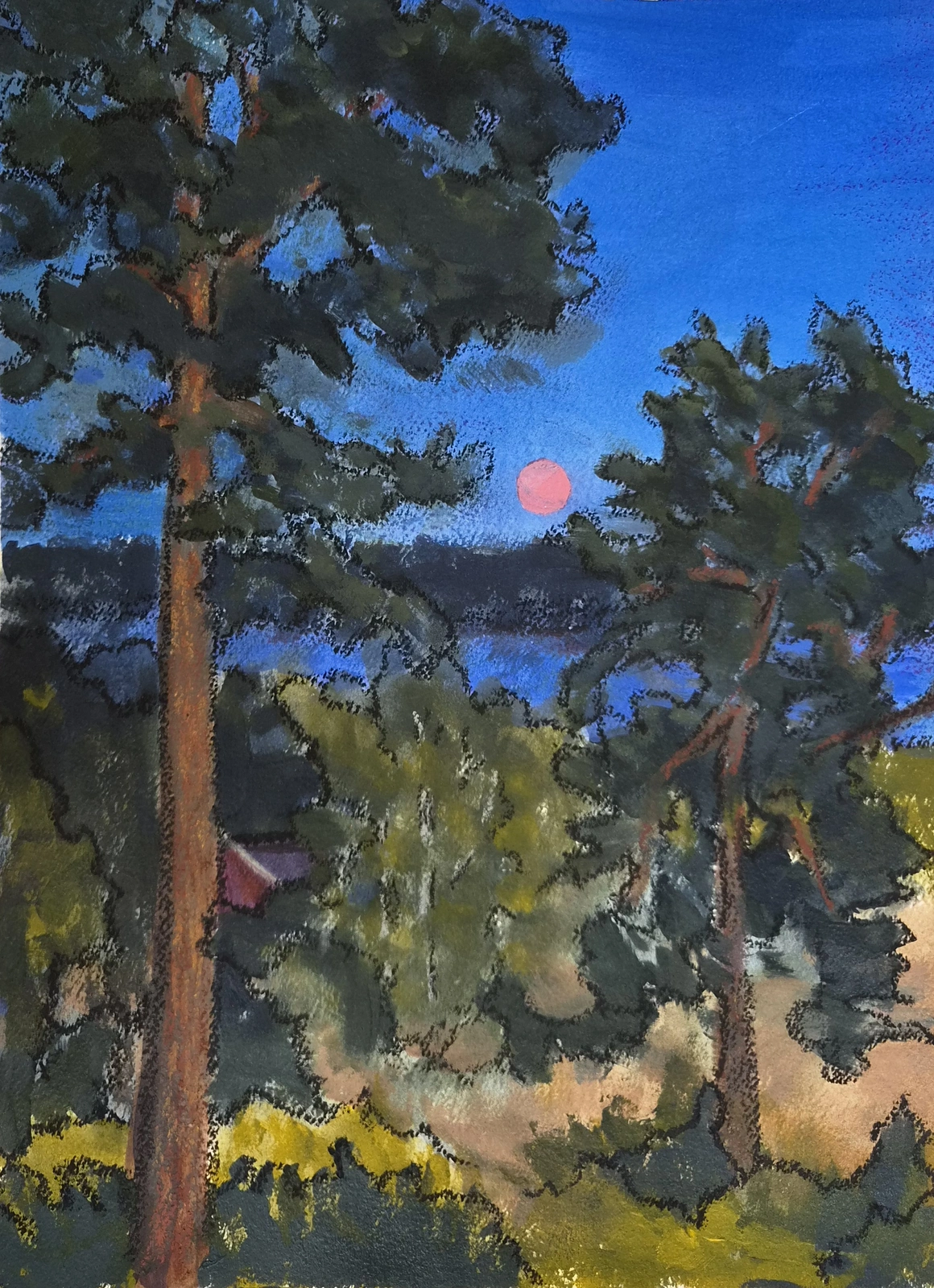 Måne 1 av Ise (Liselotte) Lindh Fahlström