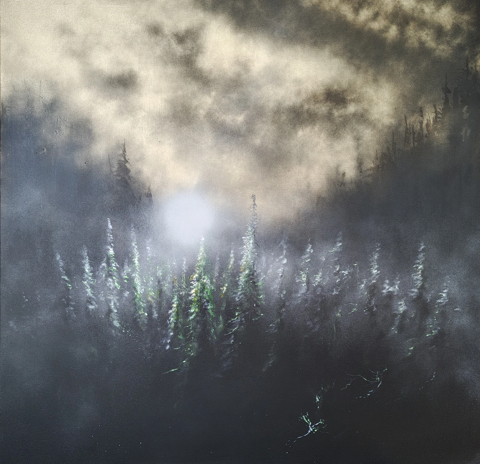 Akrylmålning Vastness and Sorrow av Anders Danielsson