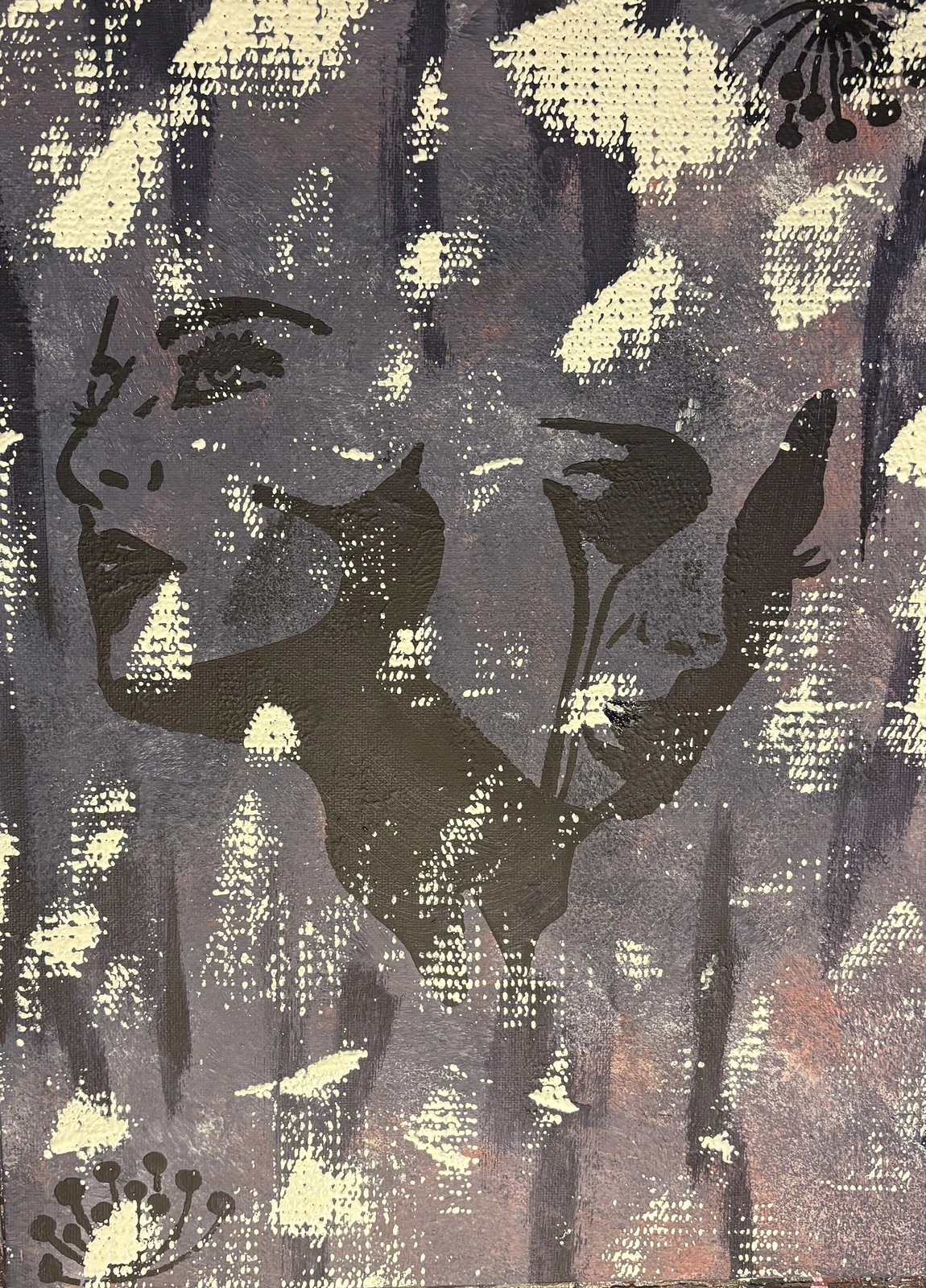 Akrylmålning Splittrad men ändå här av Ann-Christin (Acmpainting) Martinsson