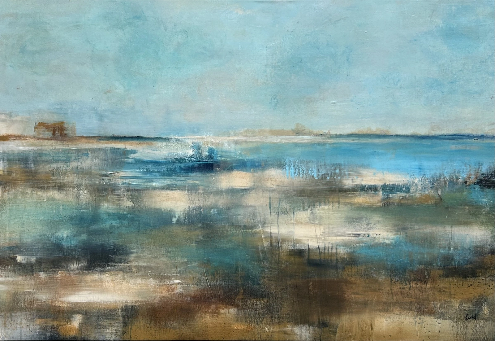 Akrylmålning Stillness av Helena Kästel