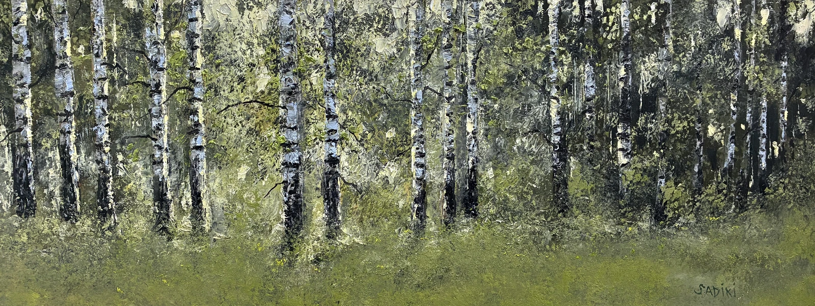 Oljemålning Sommarprakt av Notte Hedberg