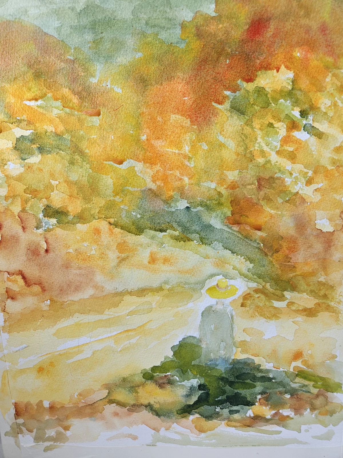 Akvarell Fångad av hösten/Capitivated by autumn av Sonja Svensson