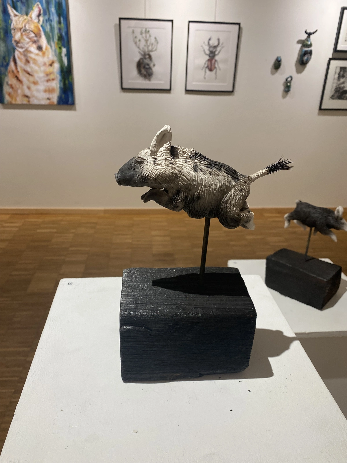 Skulptur Vildsvin av Lina Larsson
