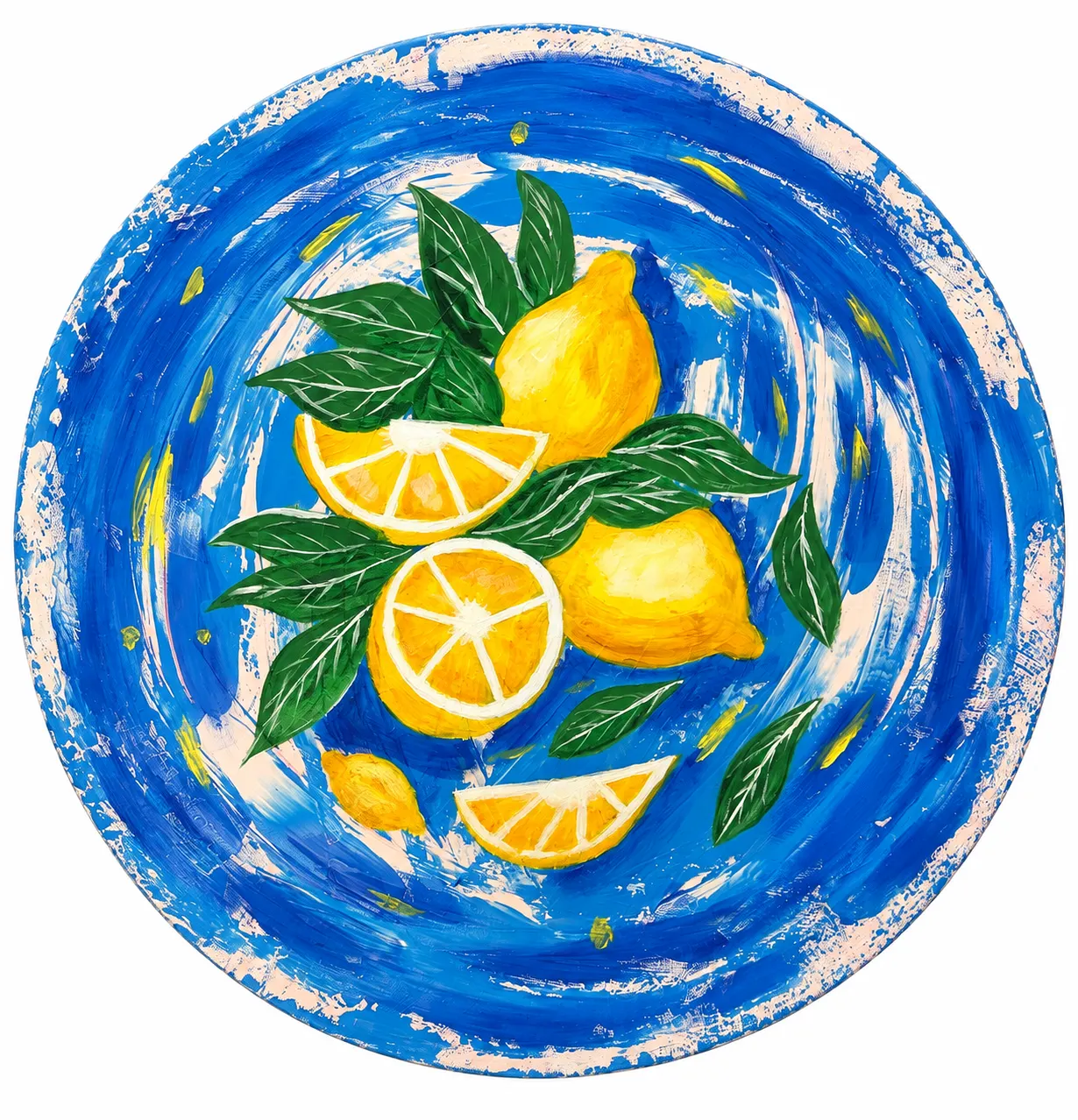 Akrylmålning ”Lemon bliss” av Olivia Babecic