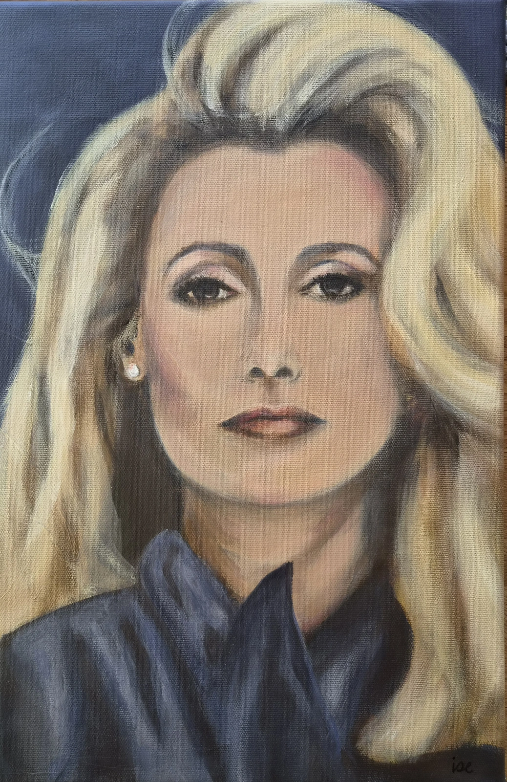 Akrylmålning Catherine av Ise (Liselotte) Lindh Fahlström