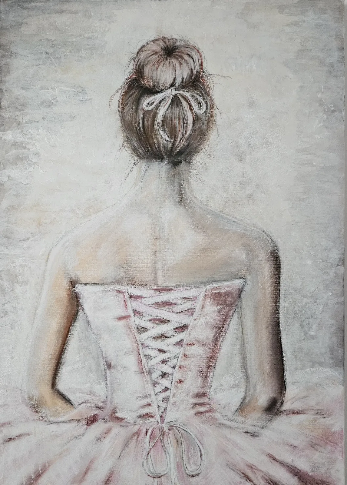 Akrylmålning Ballerina av Eva La