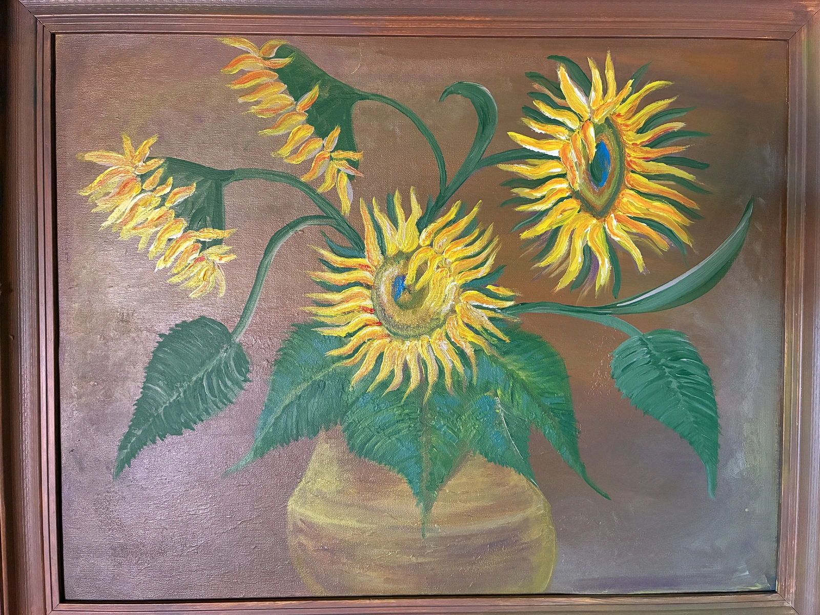 Akrylmålning Våga blomma av Sofia Bäckström