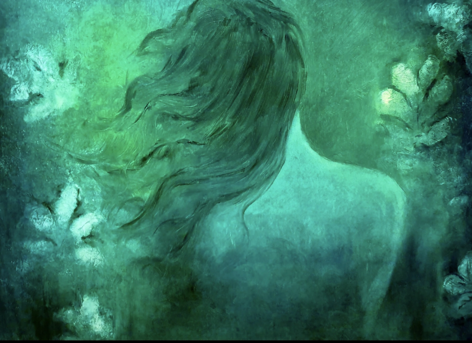 Oljemålning And the soul yearns.... av Zartash Chaudhry