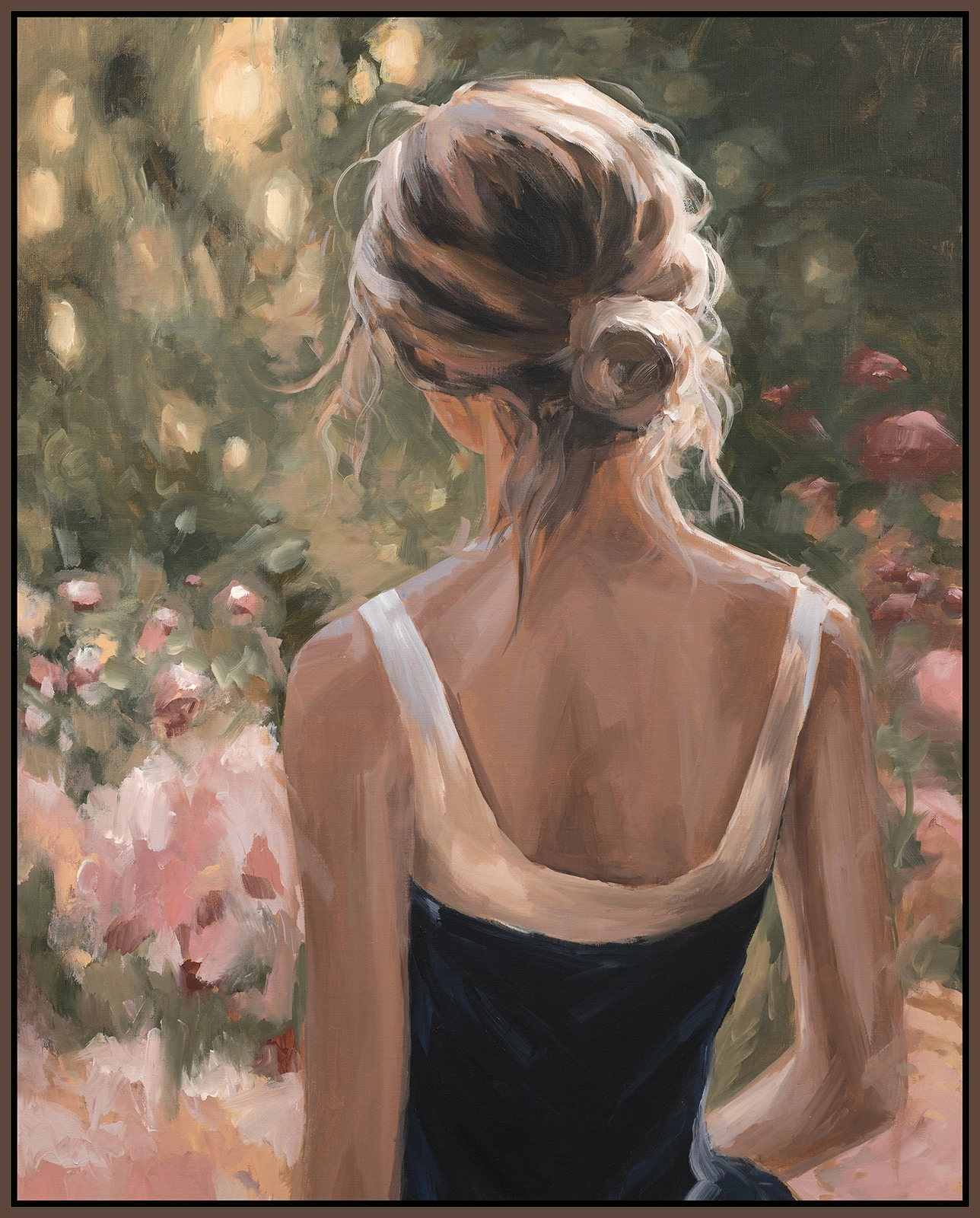 Akrylmålning A Moment in Bloom av Tomas Hammar