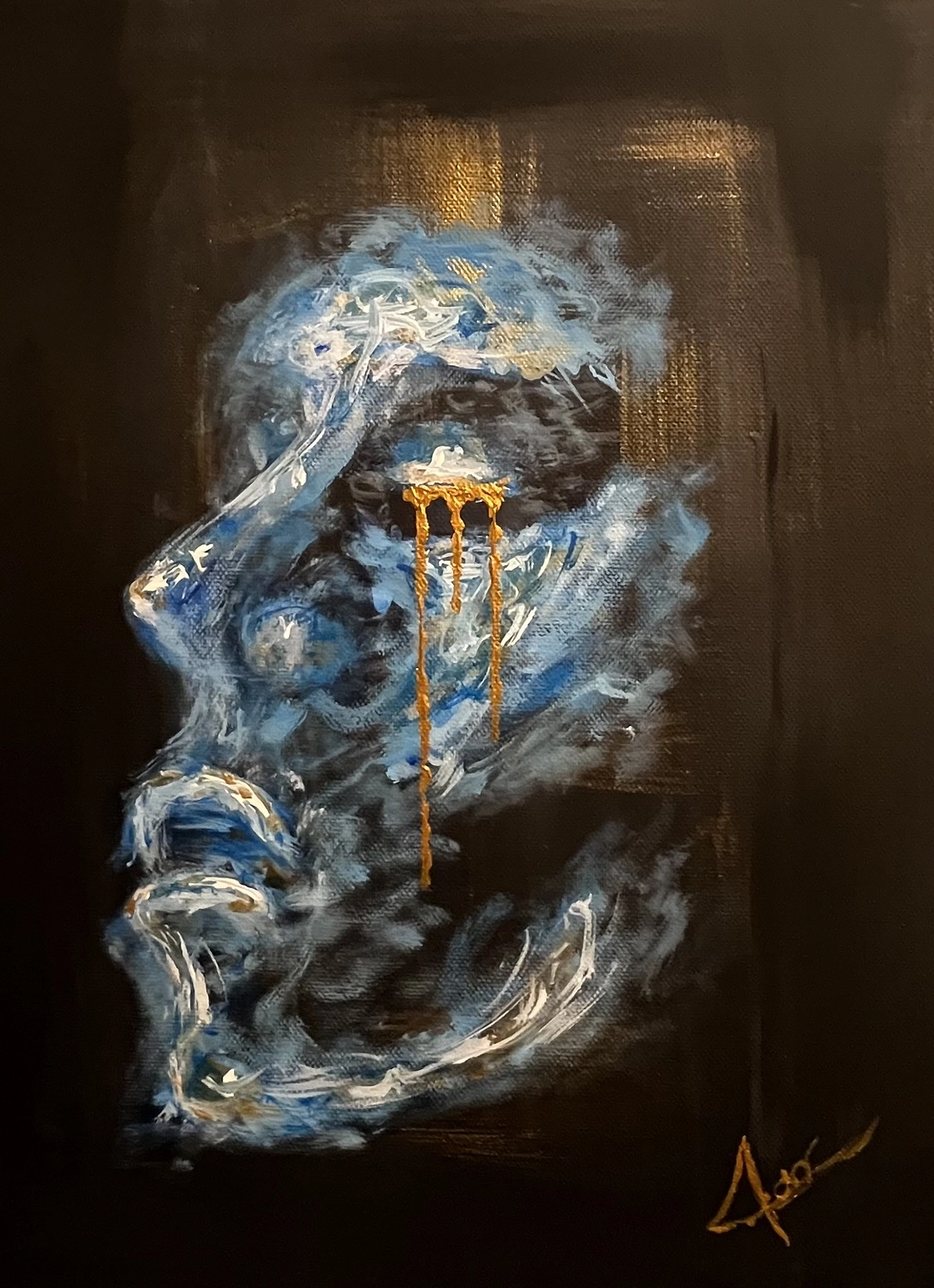 Akrylmålning Sorrow av Adrian Nyberg