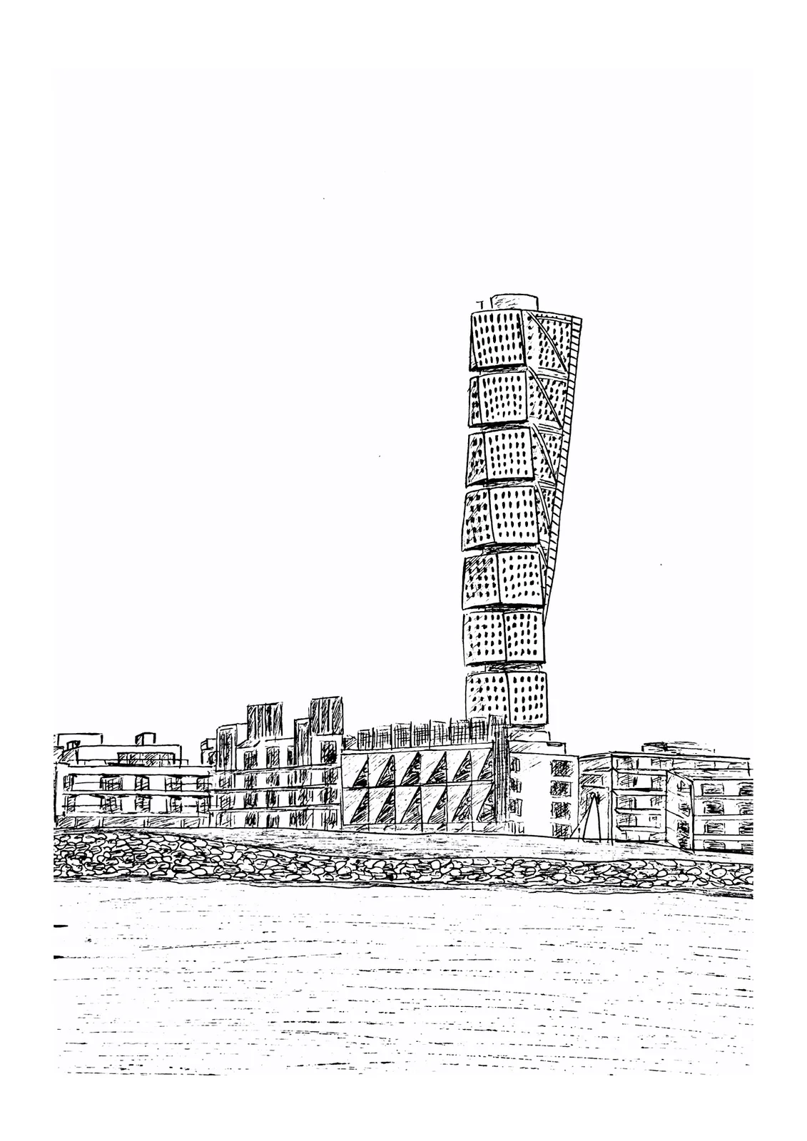 Turning Torso, Malmö av Anastasia Volfson