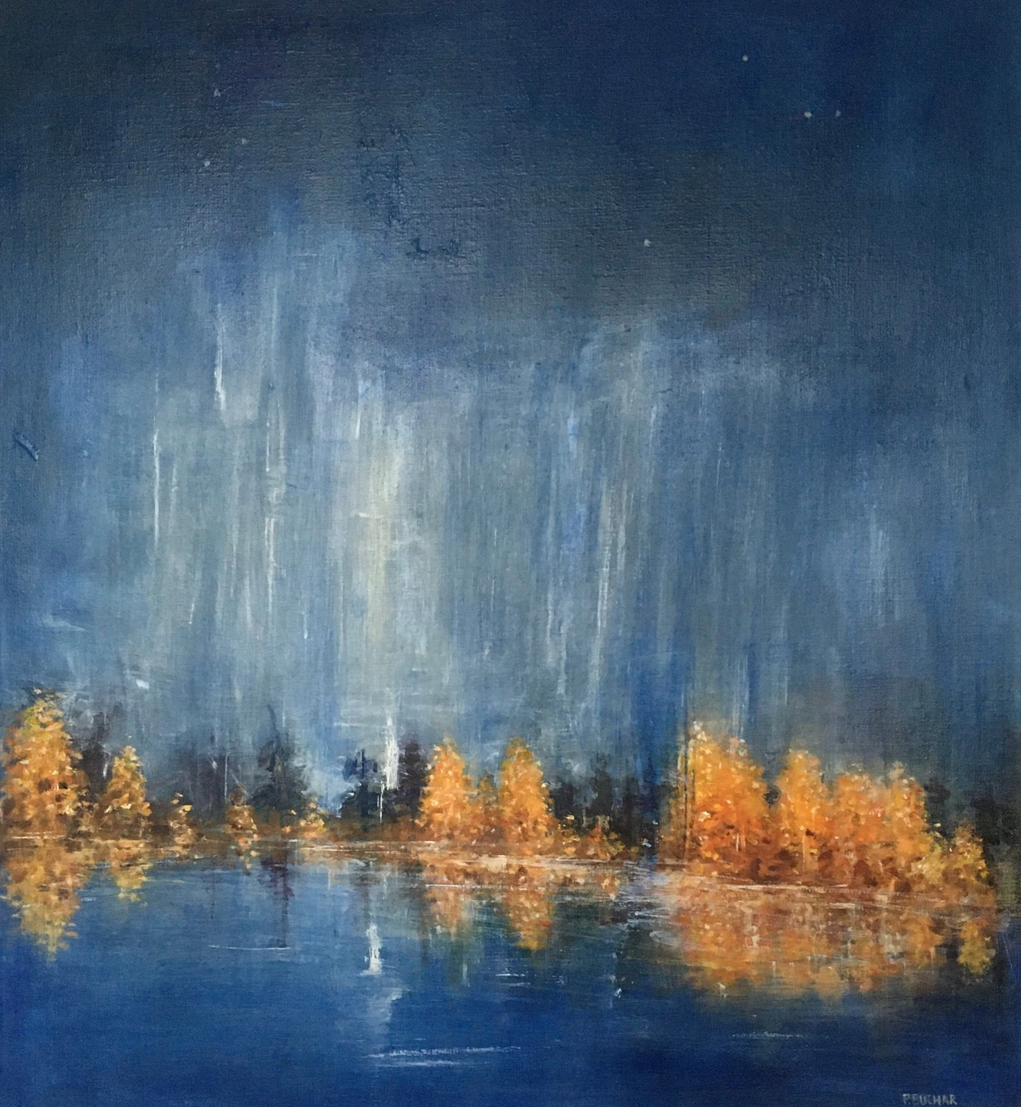 Oljemålning Aurora av Peter Buchar