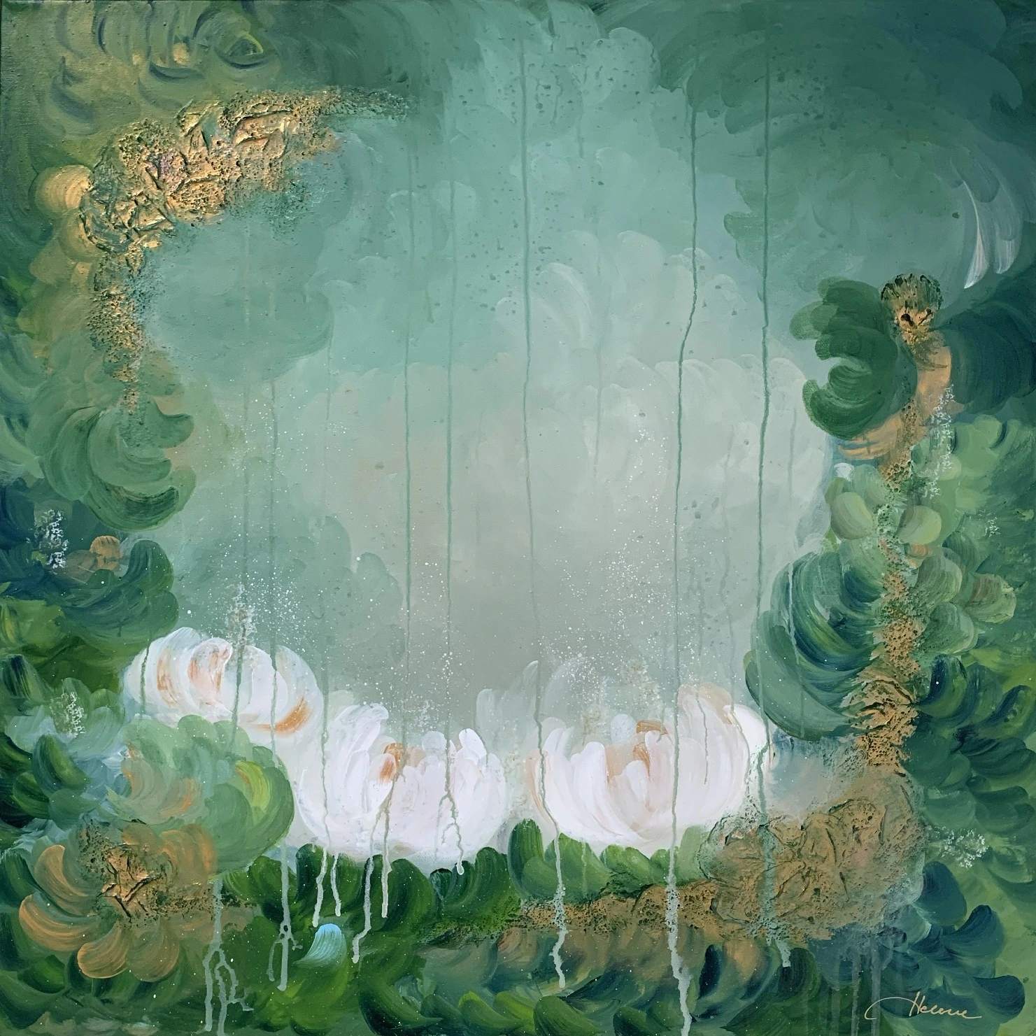 Akrylmålning Presence in nature av Helene Landersten