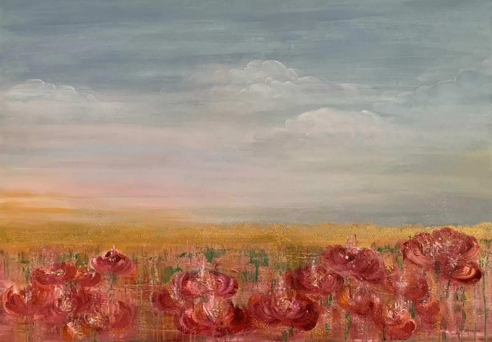 Akrylmålning Summer dream av Helene Landersten