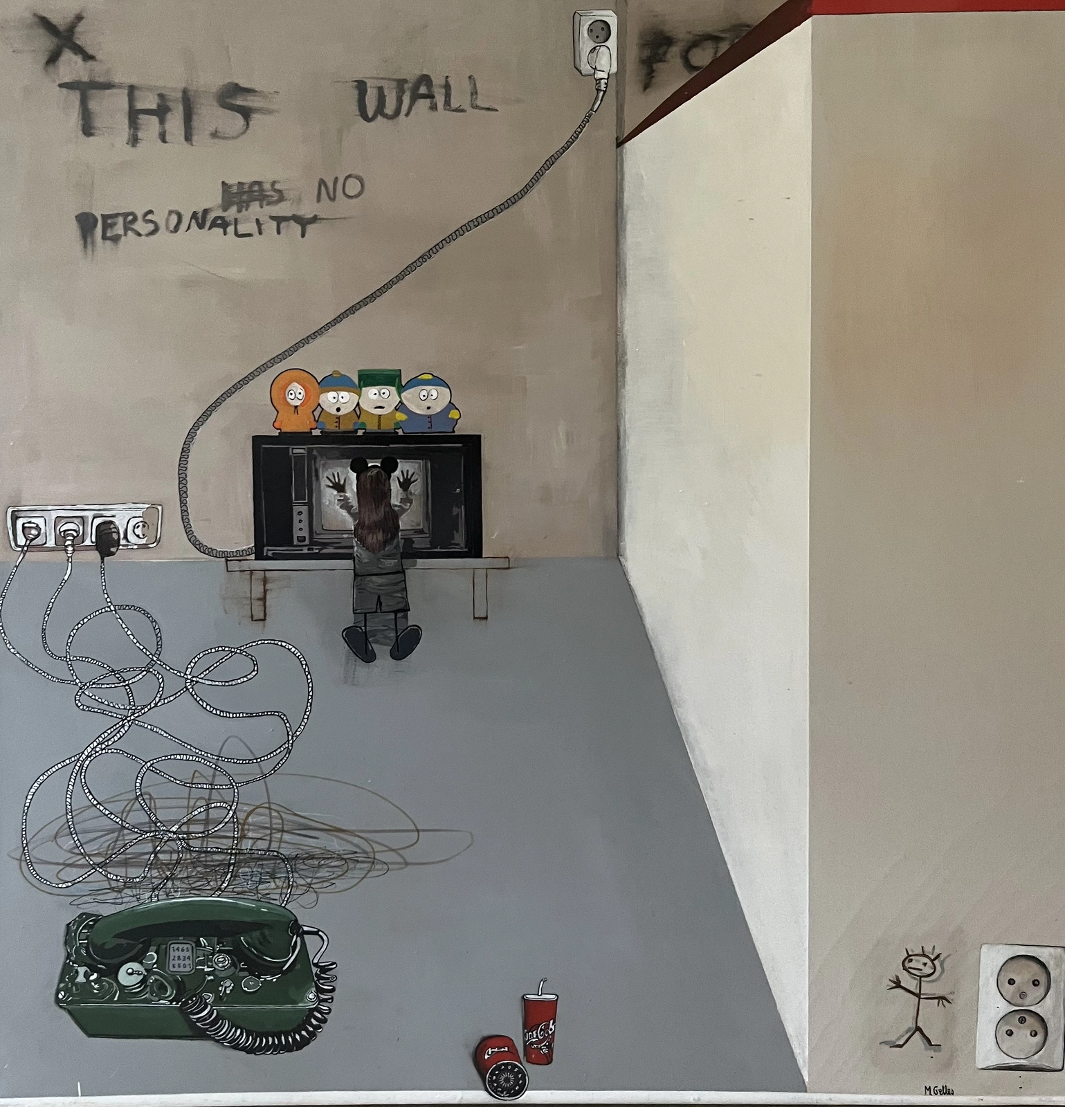 Oljemålning This wall av Margareta Gelles