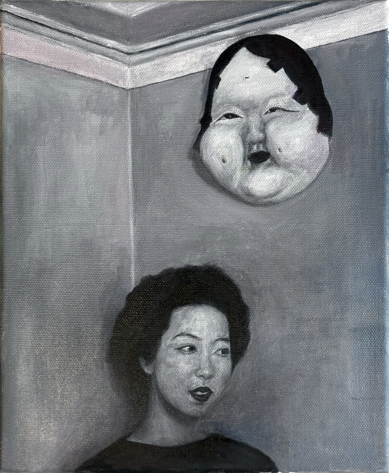 Oljemålning Eileen av Pupi Jing Wang