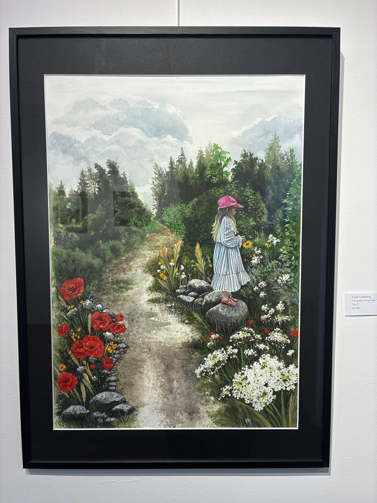 Akvarell A world of her own av Ewah Holmberg