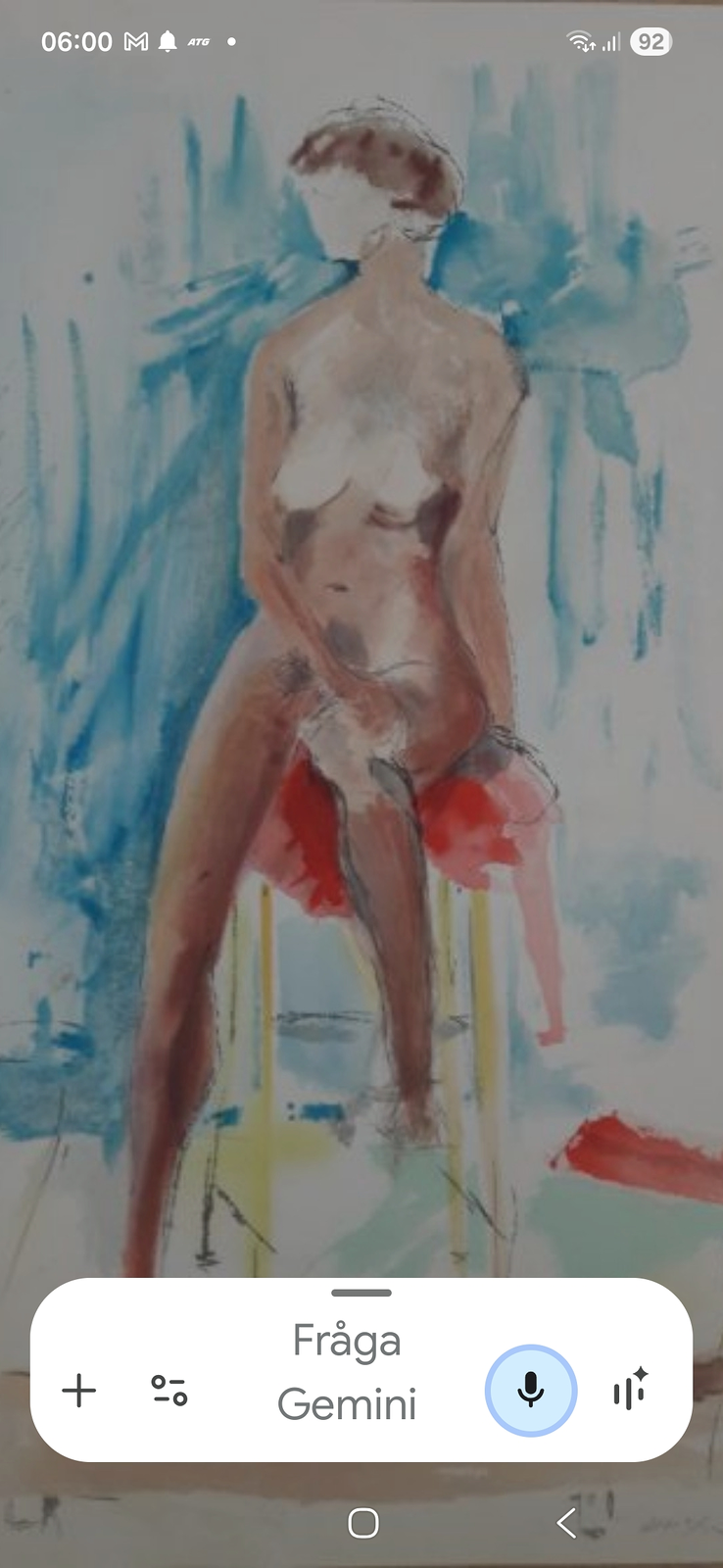 Sitting model av Sharpartcollection Al Wagiella