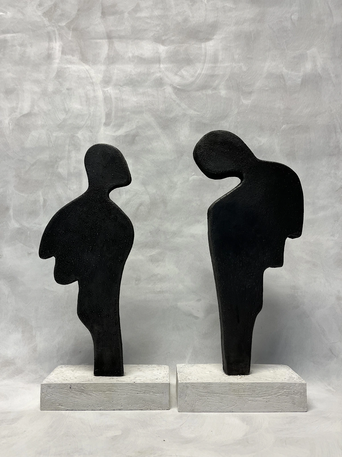 Skulptur Mötet av Margit Bylund