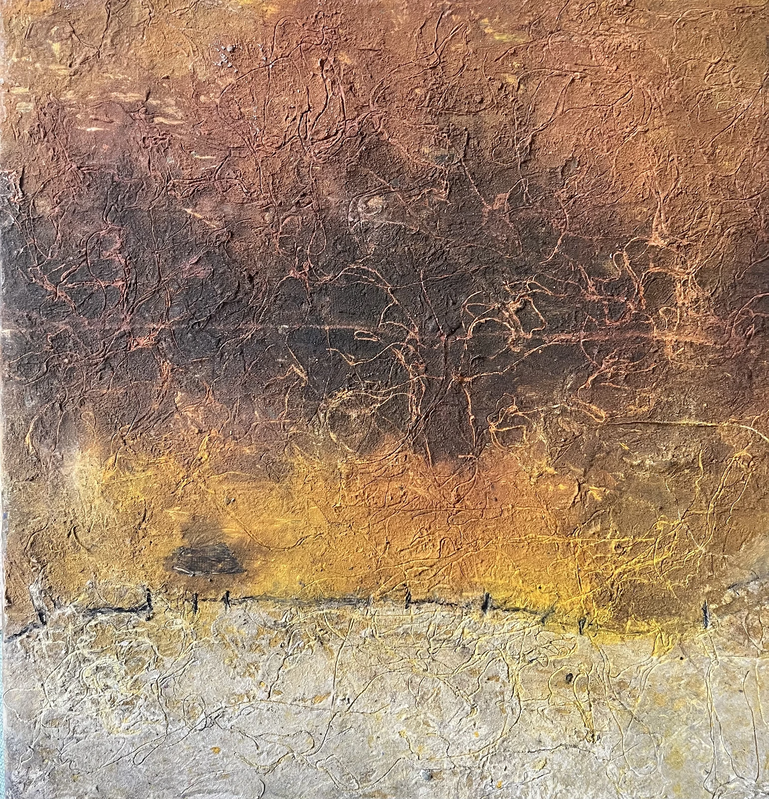 Akrylmålning Between || av Kerstin Kinman
