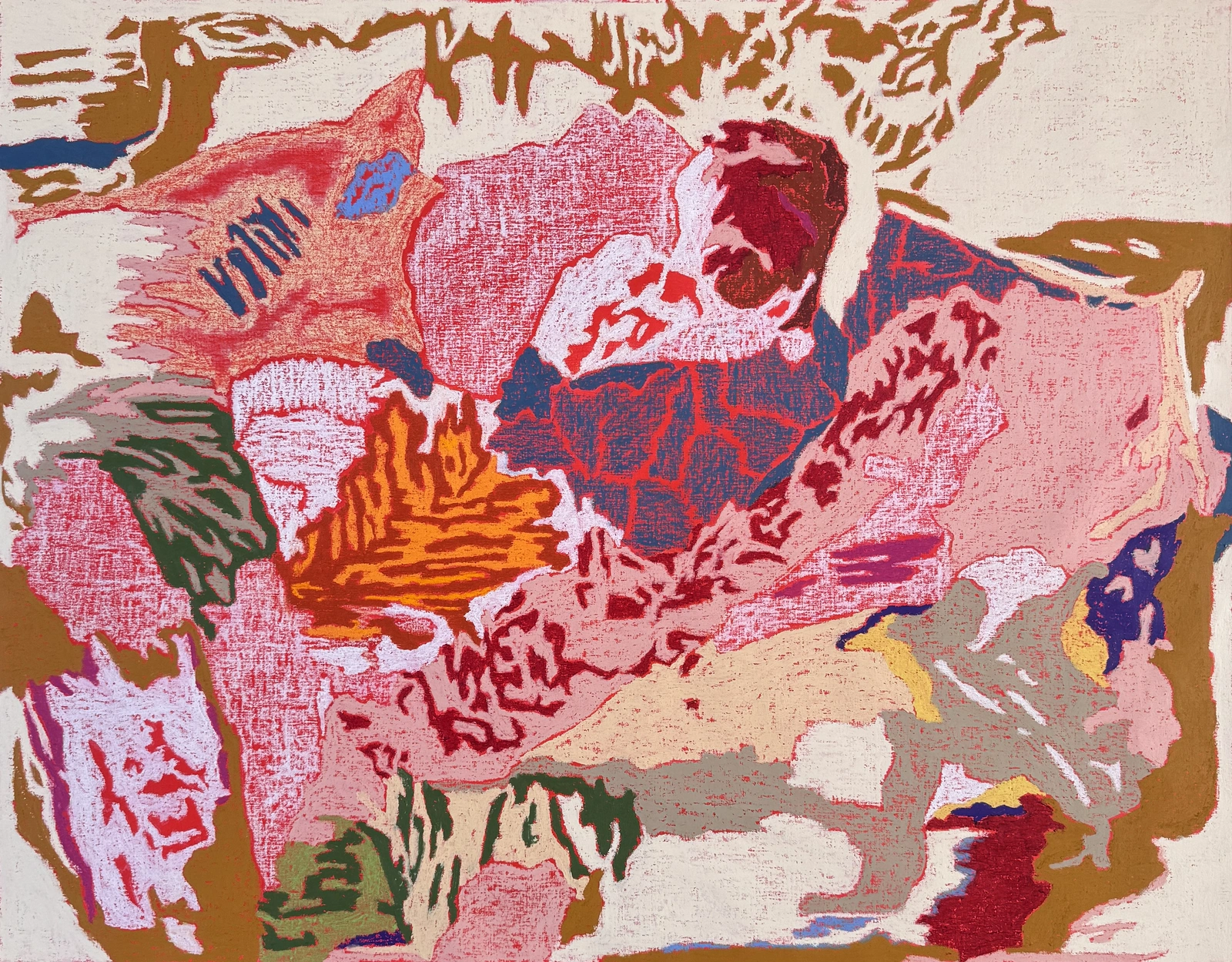 Oljemålning Borrowed Landscape av Anna Forster