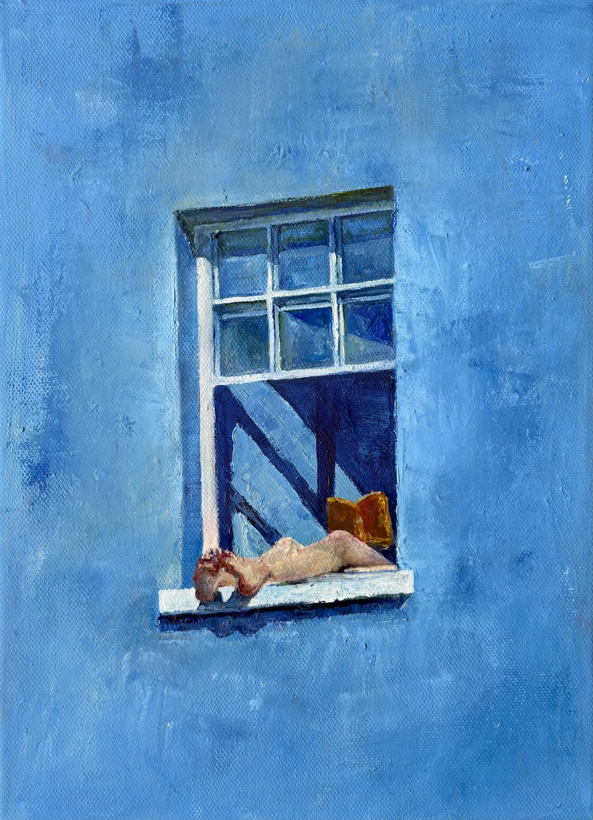 Oljemålning Warm days in the city av Anastasiya Kostyuk