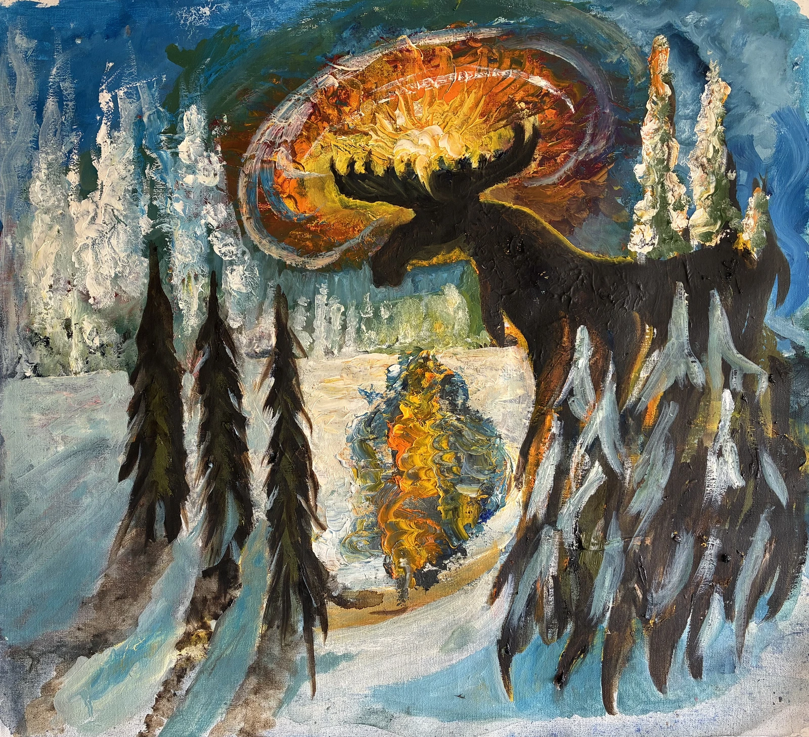 Oljemålning av Björn Ulander