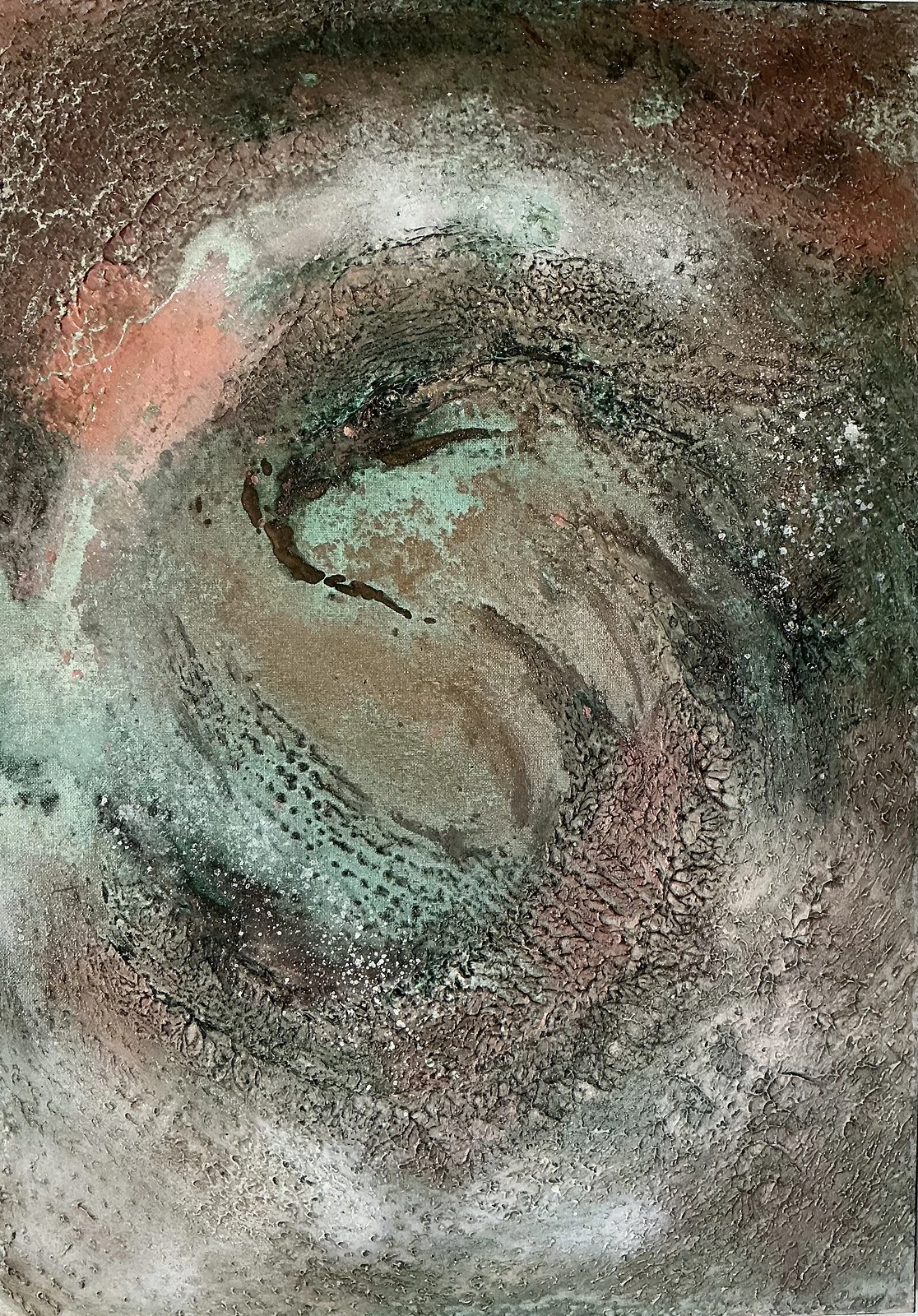 Akrylmålning Abstract Hurricane av Åsa Forslund