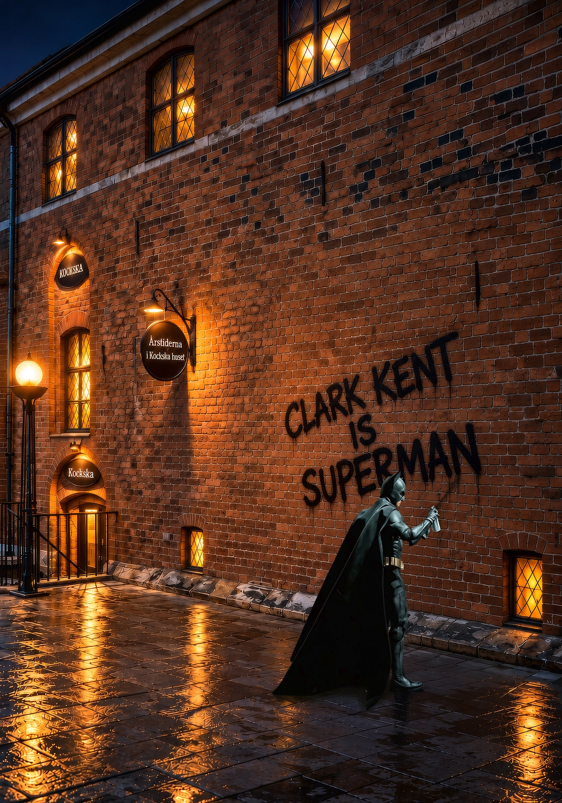 While Superman Dines – Medan Stålmannen dinerar av Jörgen Thornberg