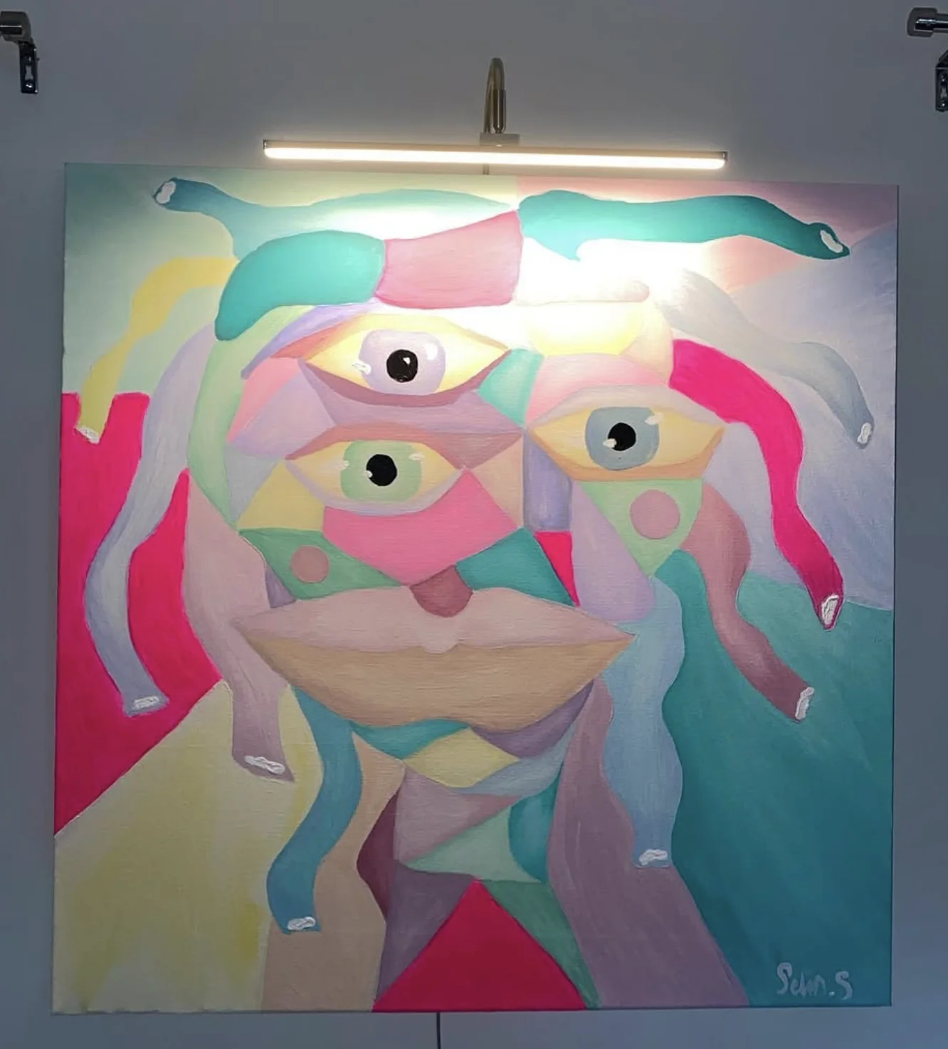 Akrylmålning The Third Eye av Selin .S