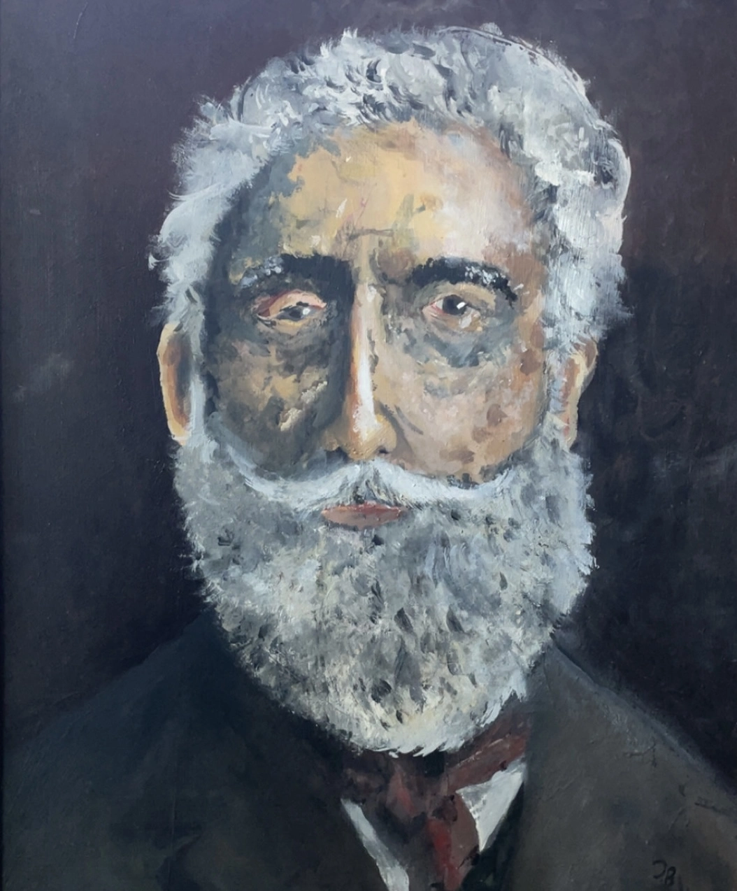 Akrylmålning Sir Reginald Ashcombe av James Bowden