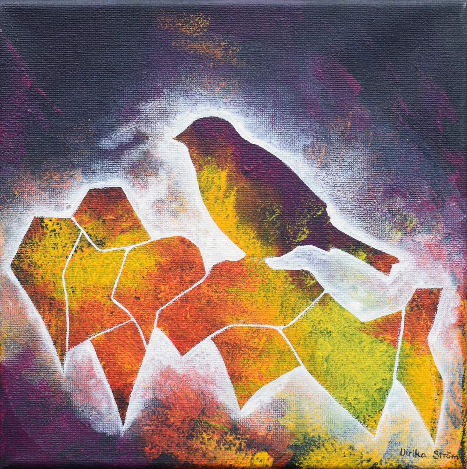 Akrylmålning Fragment III av Studio Ström - Ulrika Ström